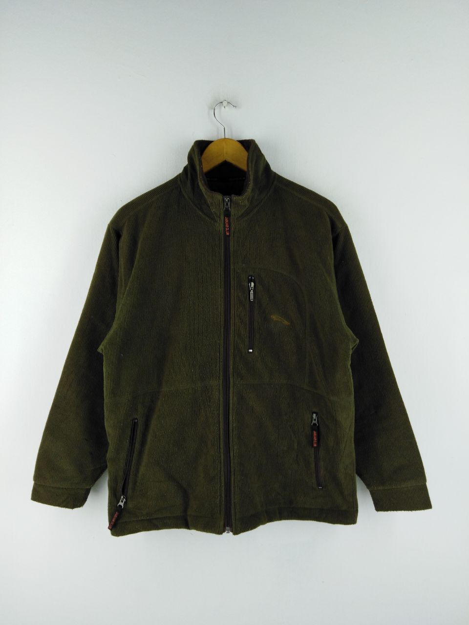Vintage JAGUAR CLUB ZIPPER GREEN JACKET Size US L / EU 52-54 / 3 - 1 Thumbnail