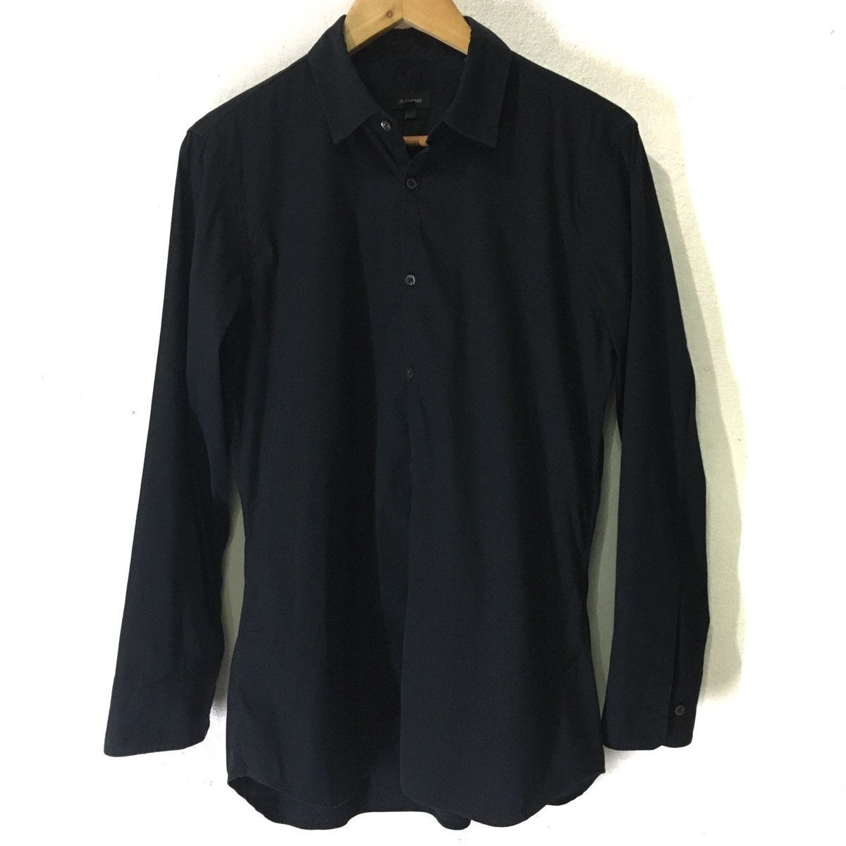 image of Italian Designers x Jil Sander Shirt Button Up in Black, Men's (Size Small)