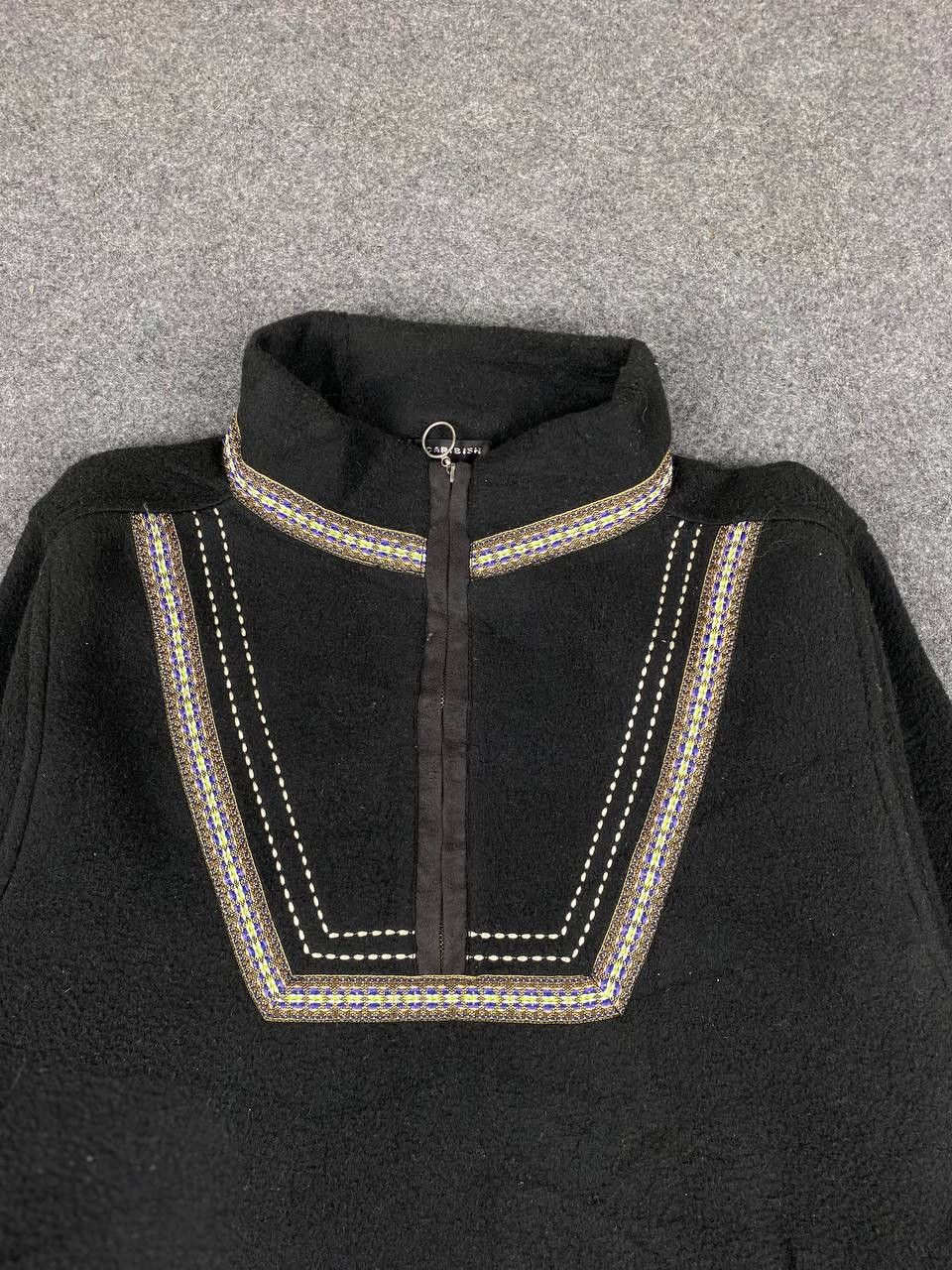 Japanese Brand Caribish Japanese Brand Half Zipper Sweater Size US L / EU 52-54 / 3 - 3 Thumbnail