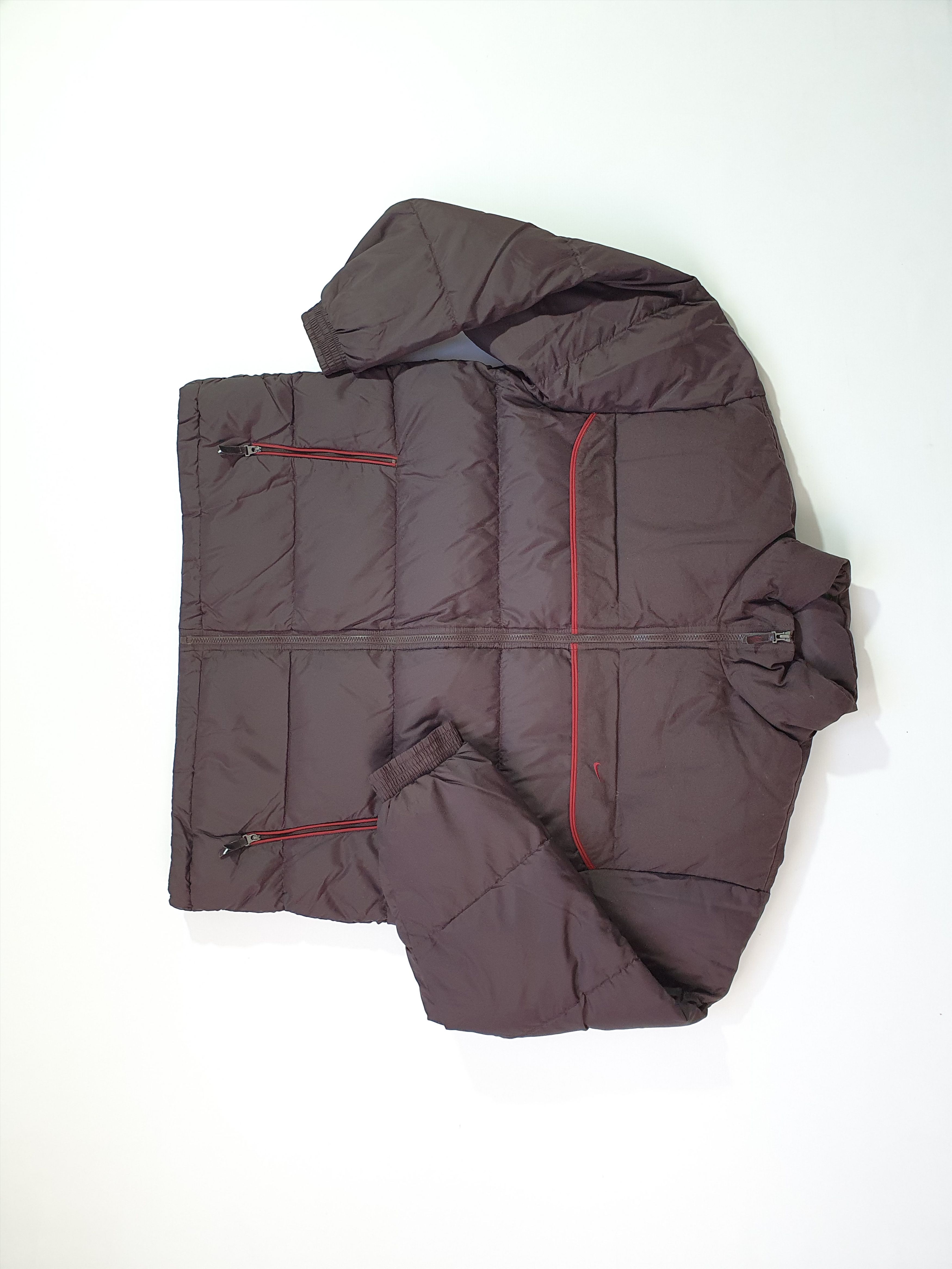 Nike × Vintage 90s Rare NIKE Haze Purple Down Vintage Jacket Size US L / EU 52-54 / 3 - 7 Thumbnail