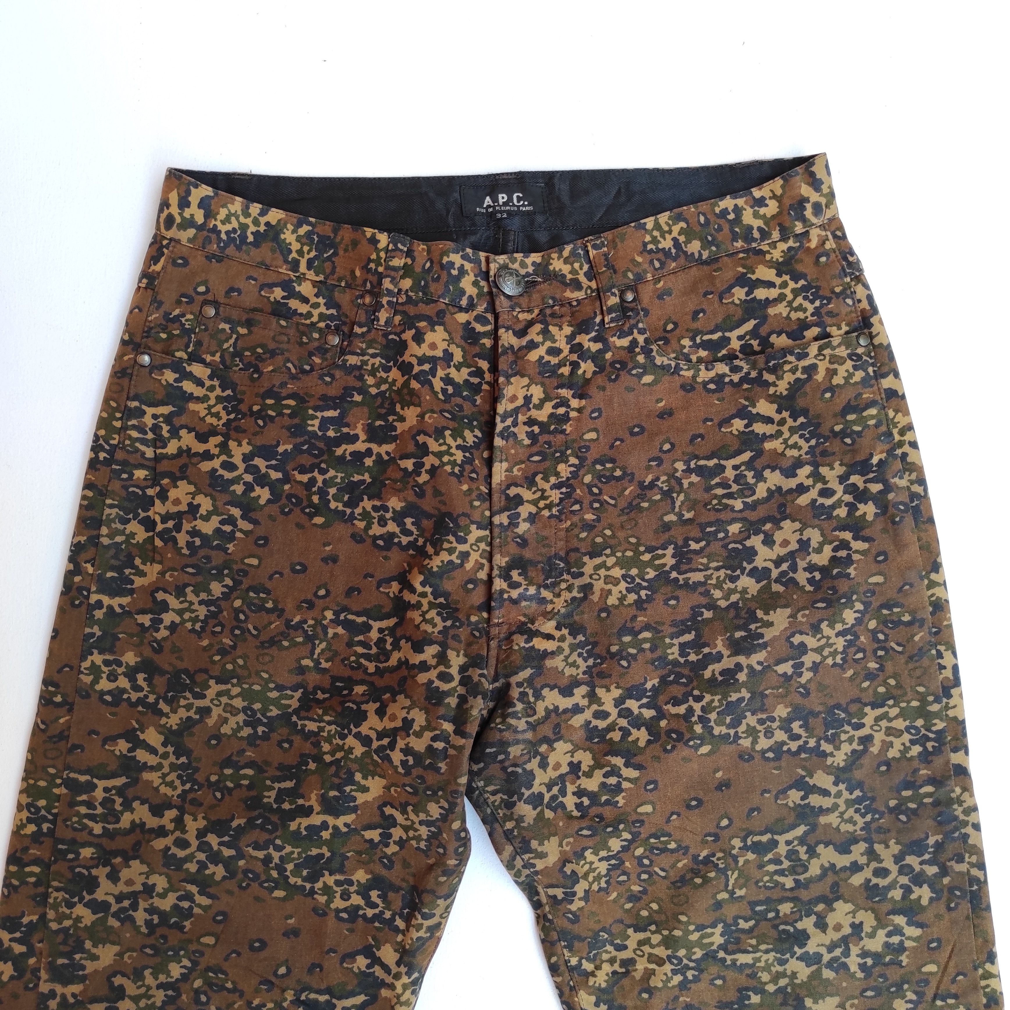 A.P.C. A.P.C Leopard Pants Wax Cotton Nice Design Size US 28 / EU 44 - 4 Thumbnail