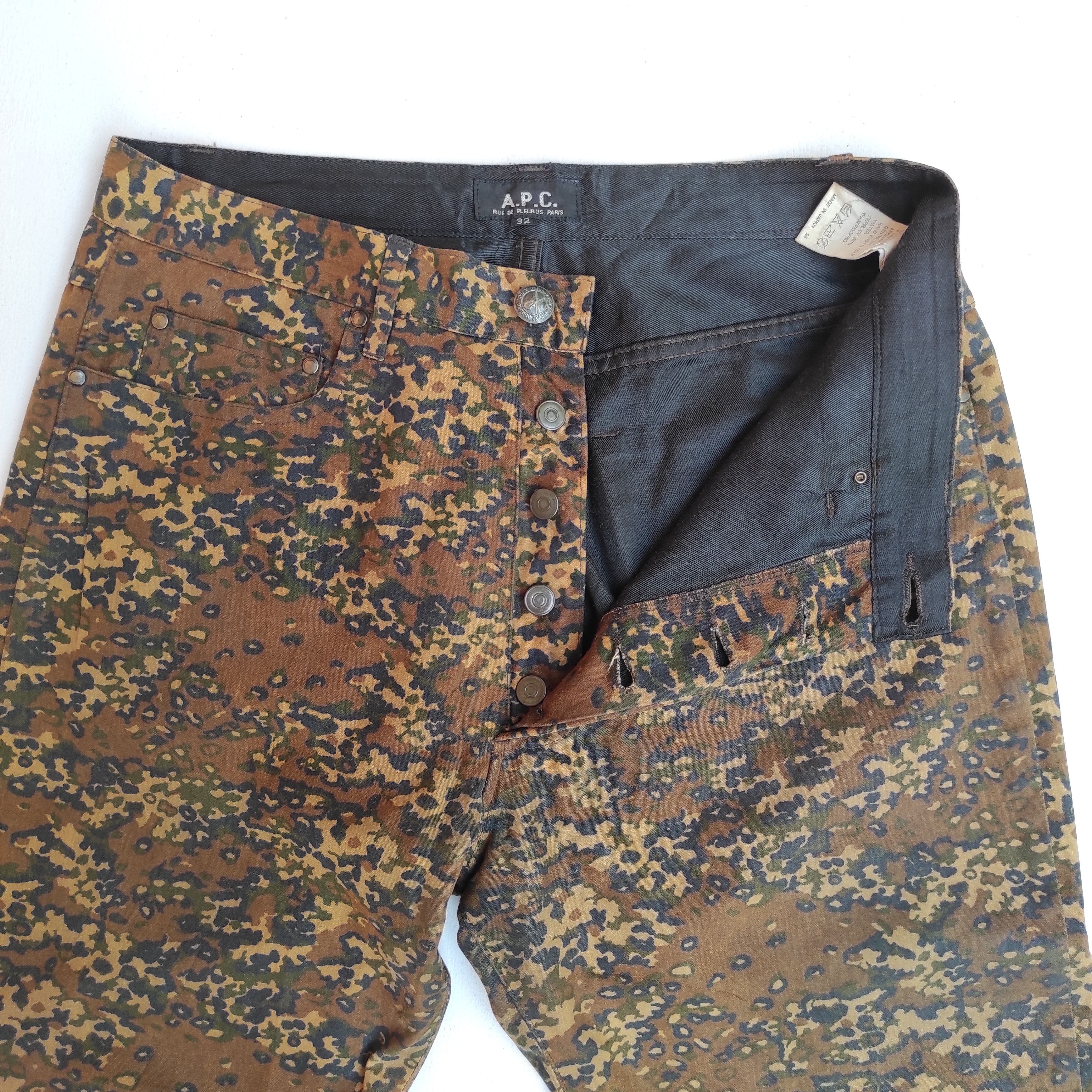 A.P.C. A.P.C Leopard Pants Wax Cotton Nice Design Size US 28 / EU 44 - 6 Thumbnail