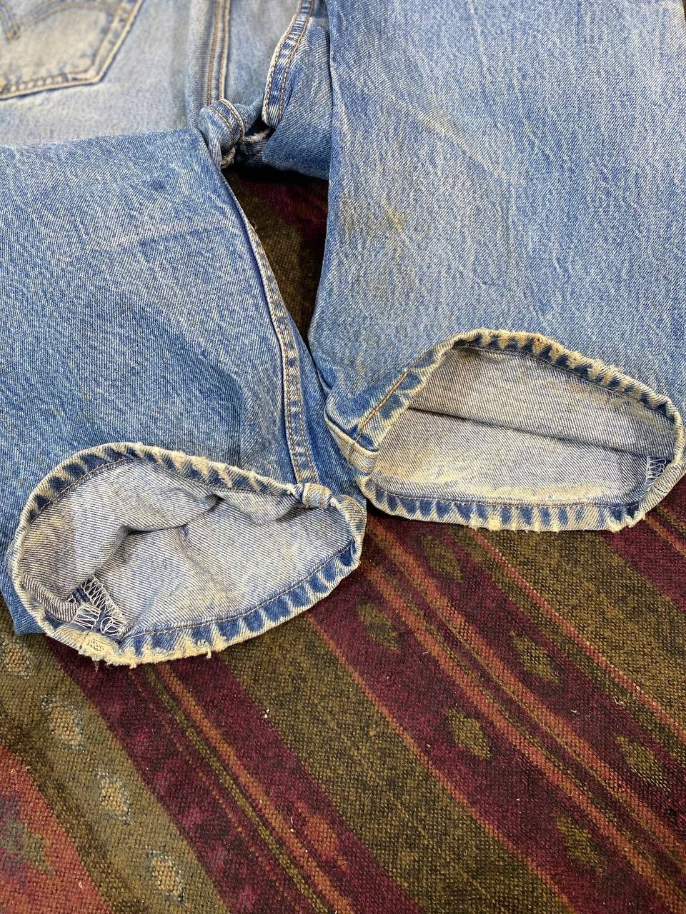 Levi's vintage levis 501 button fly distressed denim Size US 35 - 5 Thumbnail