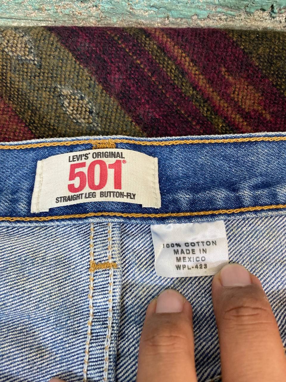 Levi's vintage levis 501 button fly distressed denim Size US 35 - 12 Thumbnail