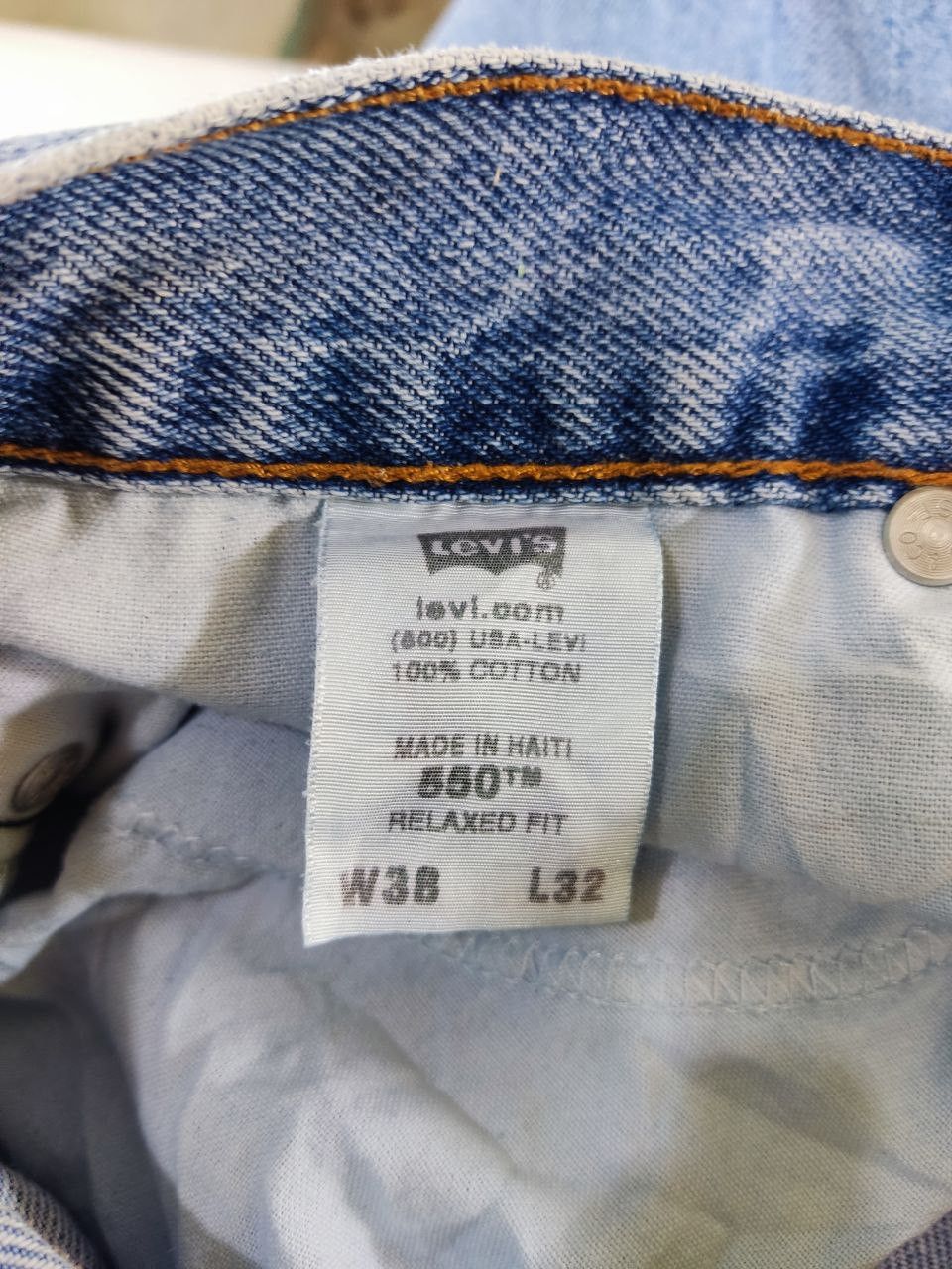 Levi's vintage levis 550 relaxed fit denim Size US 38 / EU 54 - 7 Thumbnail