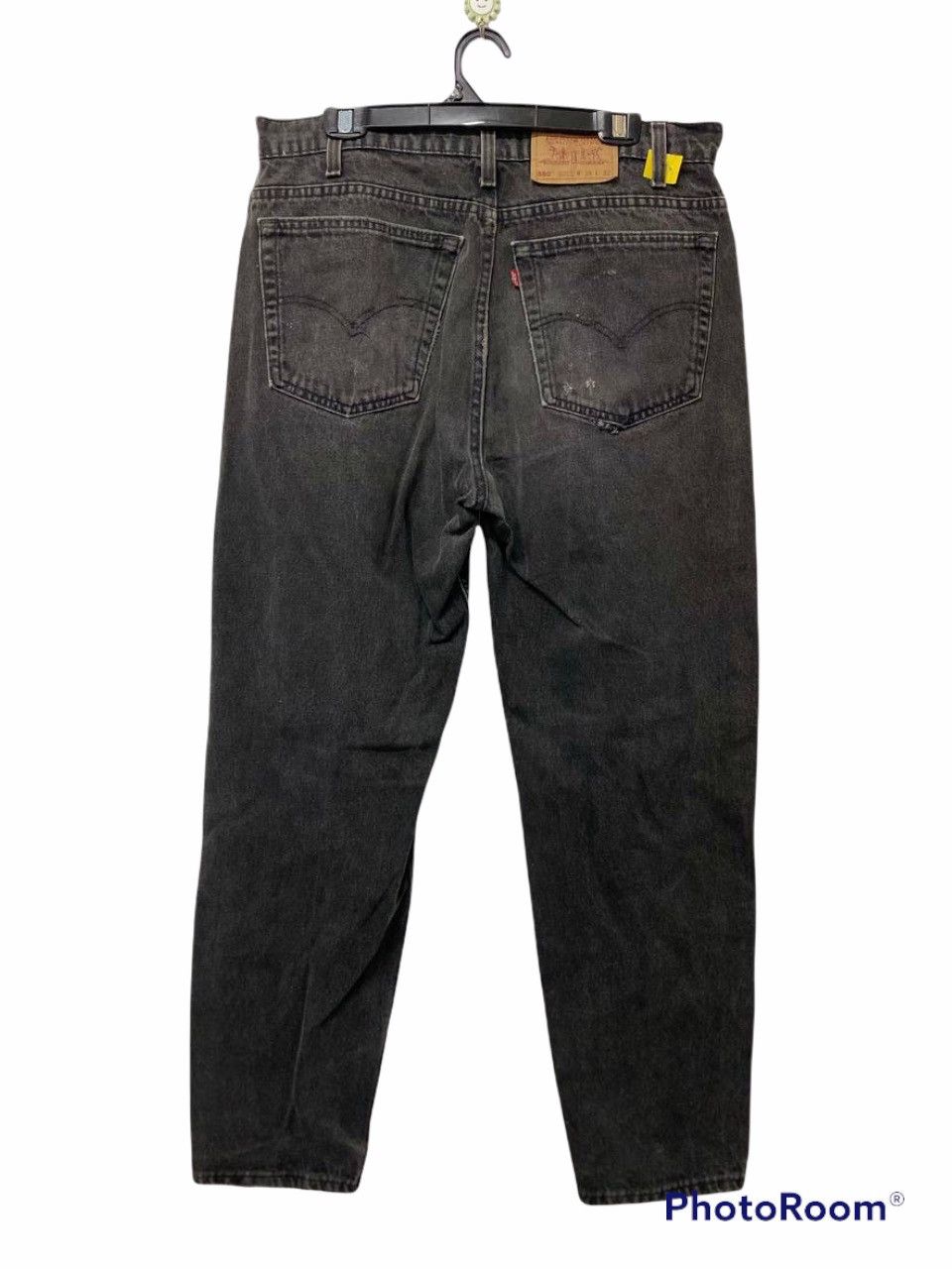 image of Vintage Levis 550 Super Black Made In Usa, Men's (Size 36)