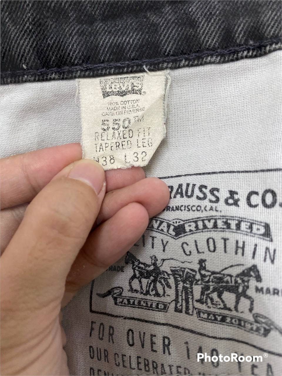 Levi's Vintage levis 550 super black made in usa Size US 36 / EU 52 - 12 Thumbnail