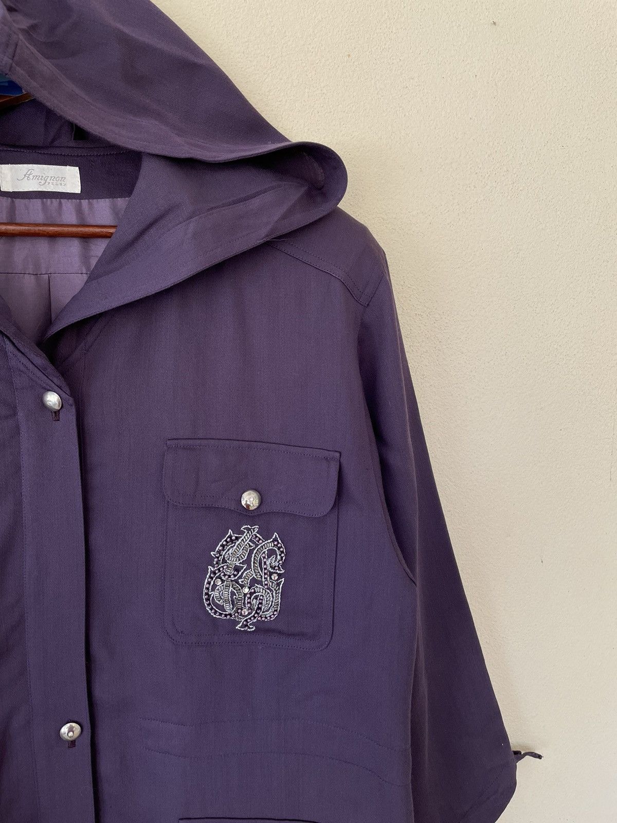 Vintage VINTAGE AMIGNON PURPLE JACKET Size US L / EU 52-54 / 3 - 7 Thumbnail