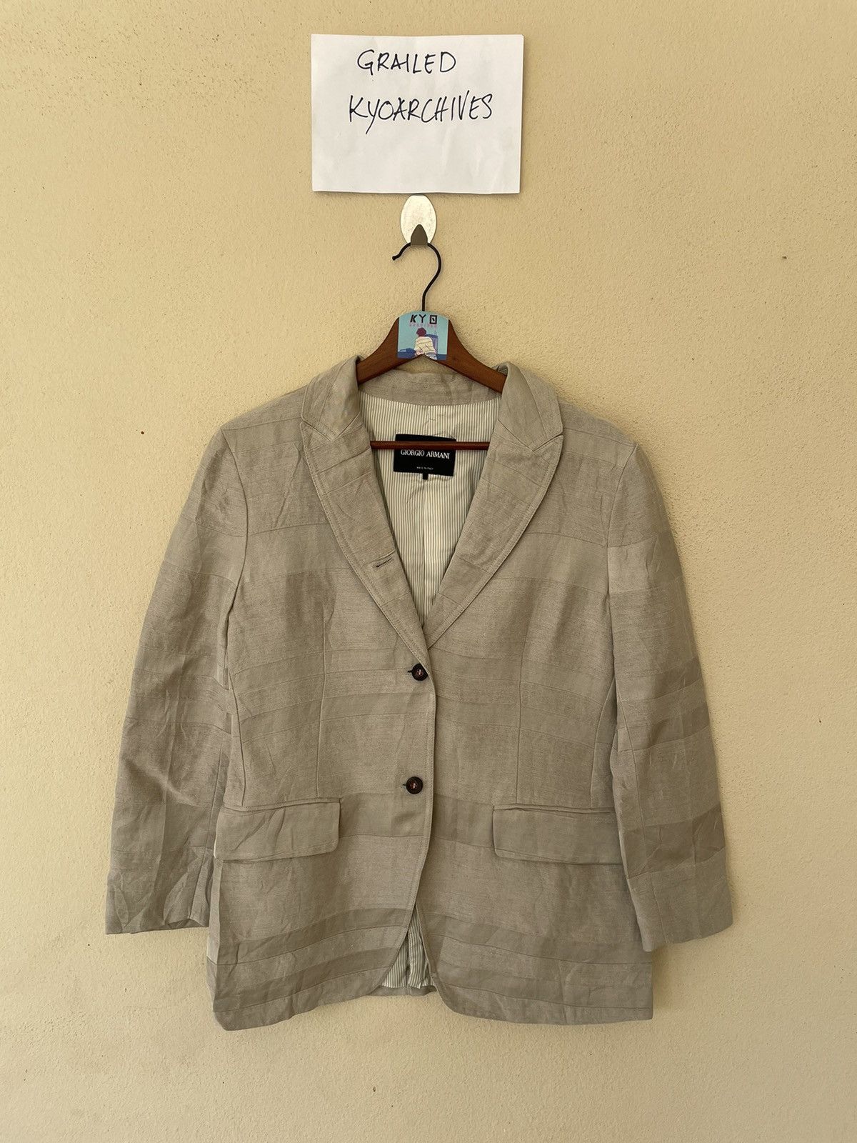 Giorgio Armani GIORGIO ARMANI JACKET/BLAZER Size US M / EU 48-50 / 2 - 1 Thumbnail