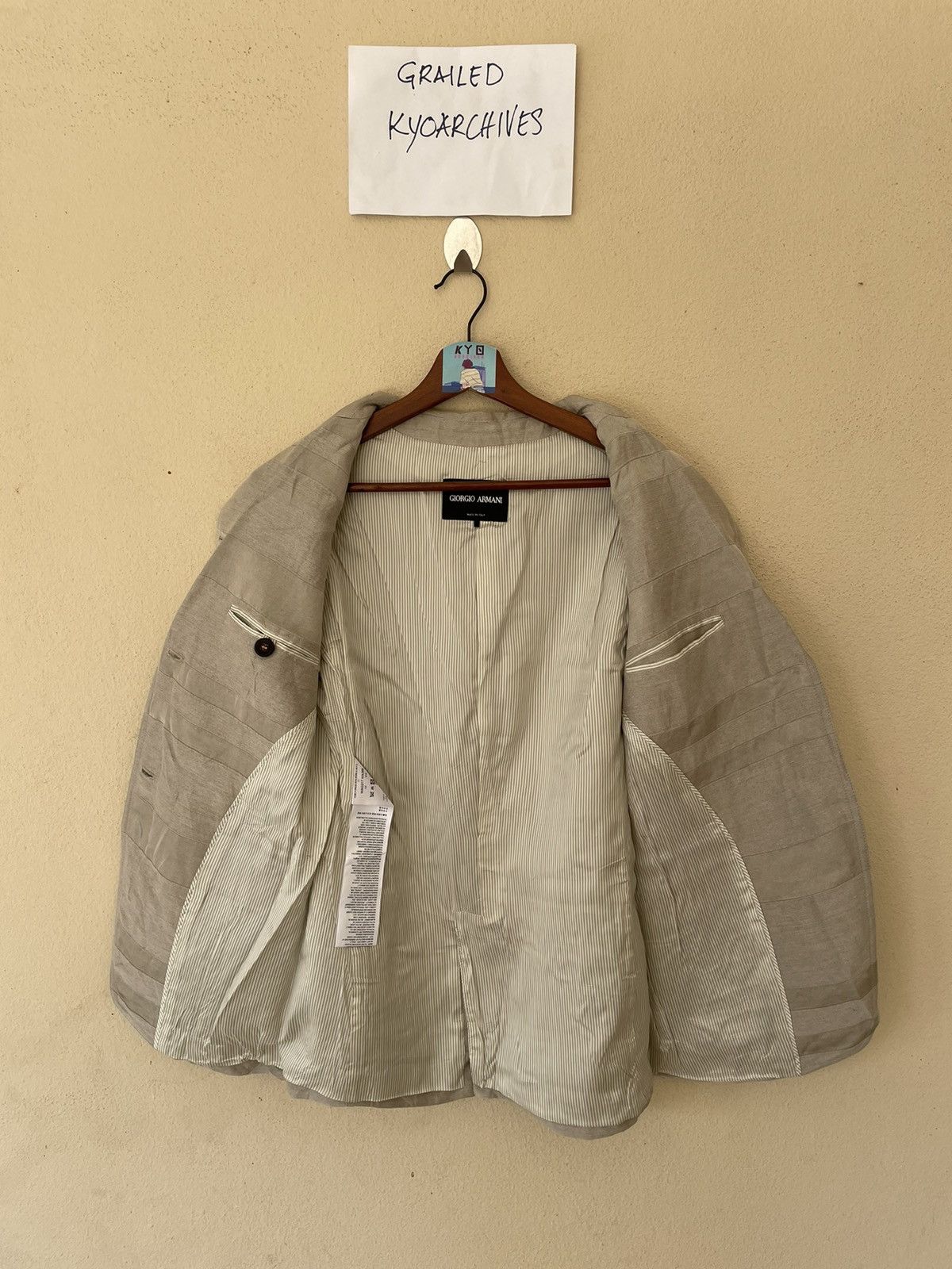 Giorgio Armani GIORGIO ARMANI JACKET/BLAZER Size US M / EU 48-50 / 2 - 7 Thumbnail