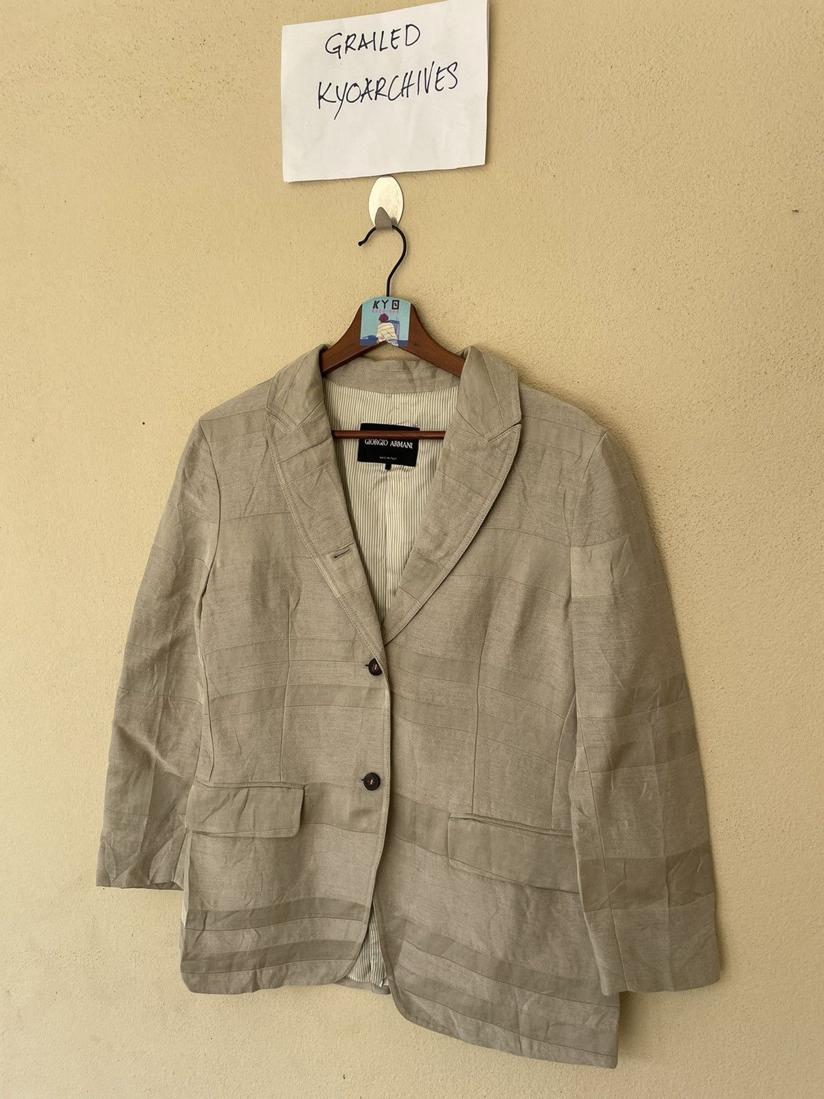 Giorgio Armani GIORGIO ARMANI JACKET/BLAZER Size US M / EU 48-50 / 2 - 2 Thumbnail