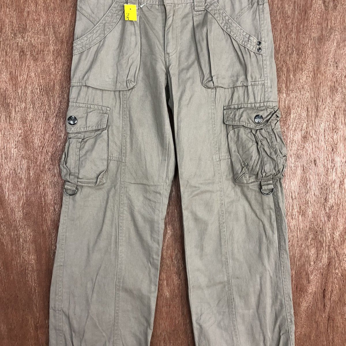 Japanese Brand DLL Japan Brown Multipocket Tactical Cargo Pants #2642 Size US 28 / EU 44 - 4 Thumbnail