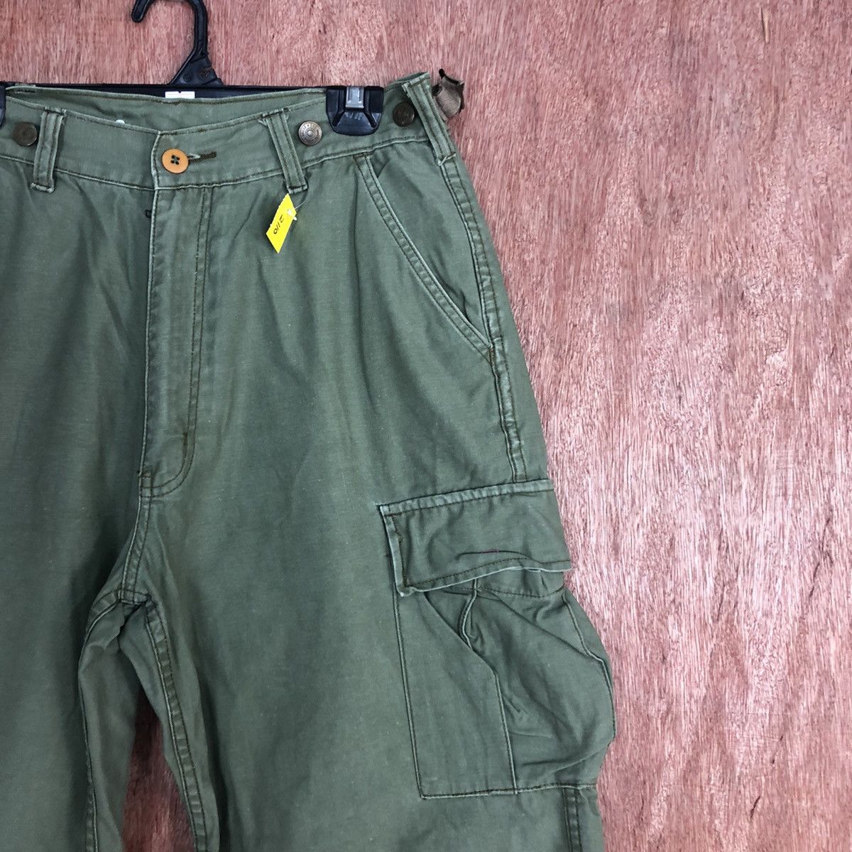 Japanese Brand DLL Dog House Green Multipocket Cargo Pants #2110 Size US 29 - 5 Thumbnail