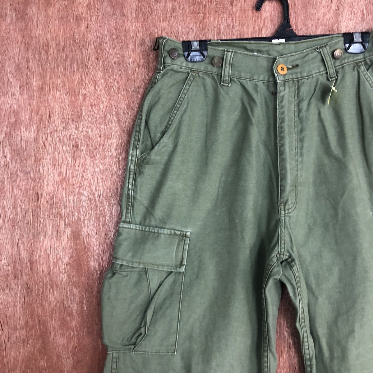 Japanese Brand DLL Dog House Green Multipocket Cargo Pants #2110 Size US 29 - 6 Thumbnail