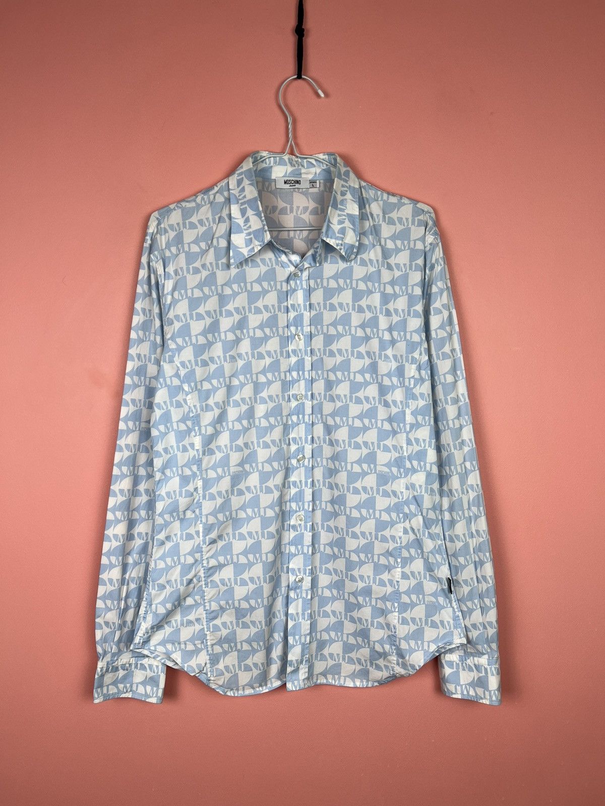 Moschino Moschino jeans shirt button ups monogram vintage rare Size US L / EU 52-54 / 3 - 1 Thumbnail