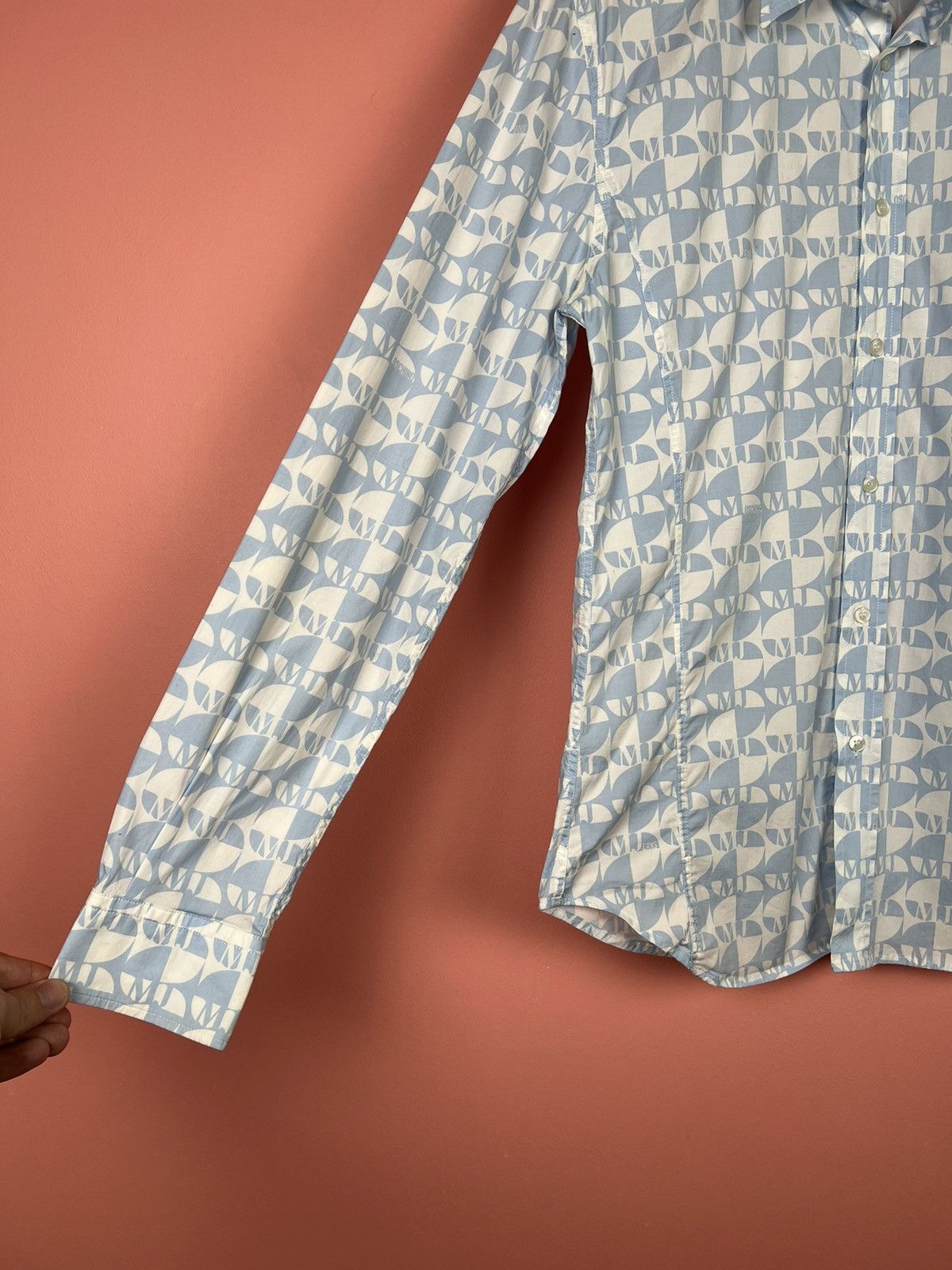Moschino Moschino jeans shirt button ups monogram vintage rare Size US L / EU 52-54 / 3 - 4 Thumbnail