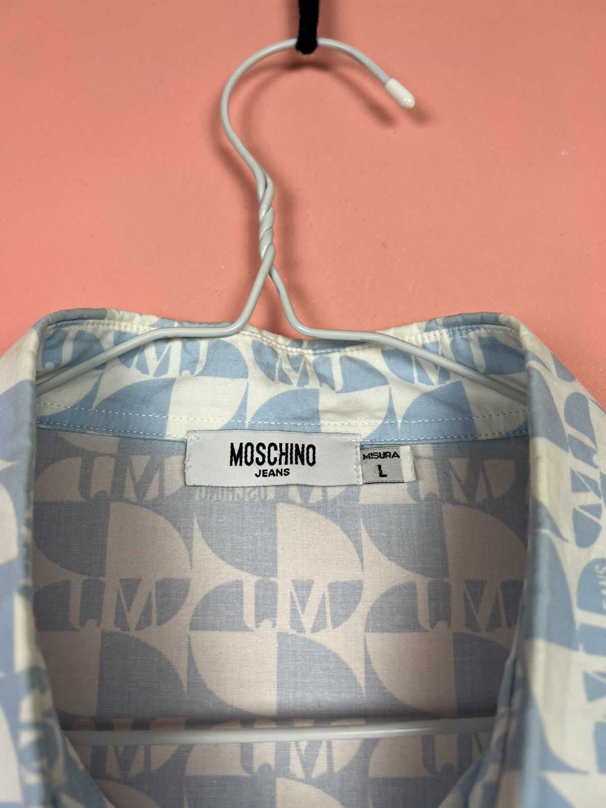 Moschino Moschino jeans shirt button ups monogram vintage rare Size US L / EU 52-54 / 3 - 3 Thumbnail