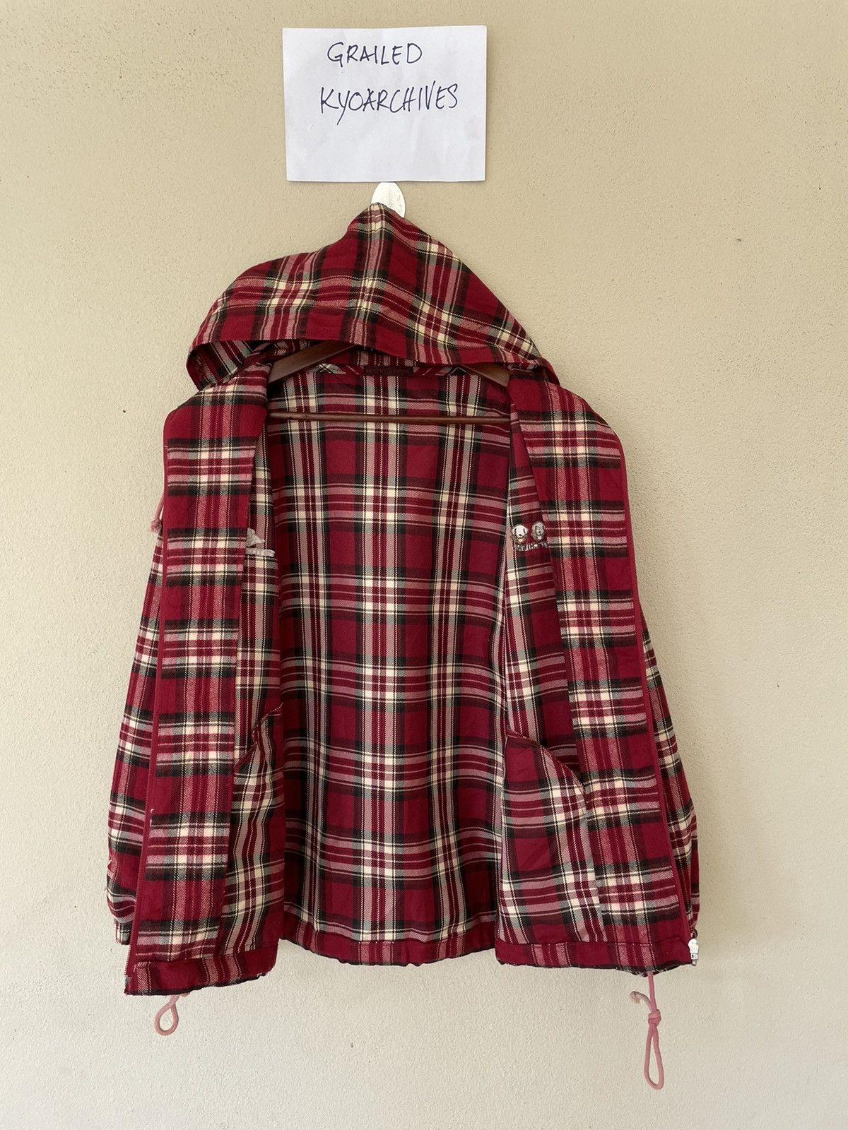 Japanese Brand × Vintage VINTAGE PETIT CHIEN TARTAN JACKET Size US M / EU 48-50 / 2 - 4 Thumbnail