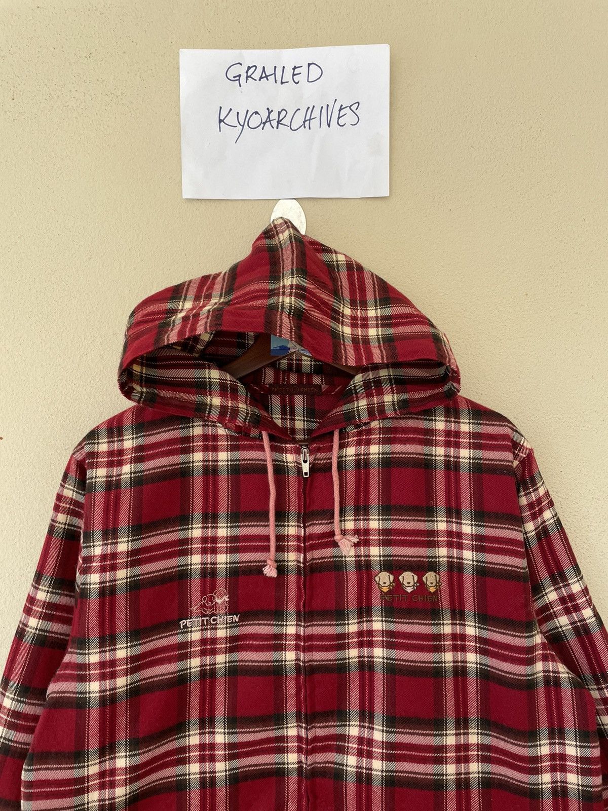 Japanese Brand × Vintage VINTAGE PETIT CHIEN TARTAN JACKET Size US M / EU 48-50 / 2 - 3 Thumbnail