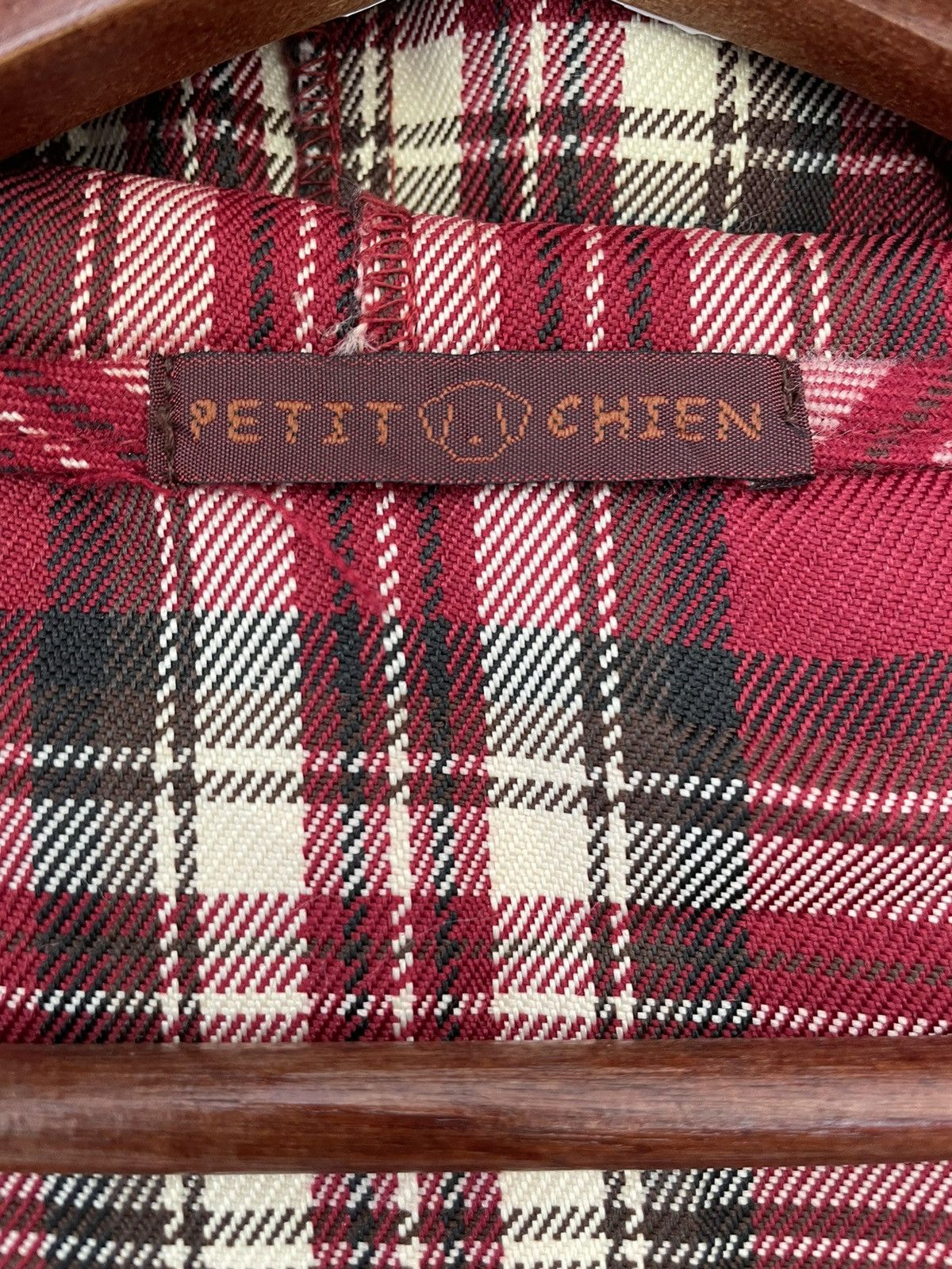 Japanese Brand × Vintage VINTAGE PETIT CHIEN TARTAN JACKET Size US M / EU 48-50 / 2 - 6 Thumbnail