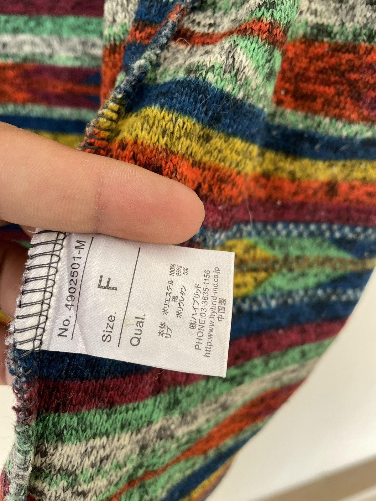 Japanese Brand FRAMES BY RAY CASSINS MULTICOLOUR HOODIE Size US M / EU 48-50 / 2 - 9 Thumbnail