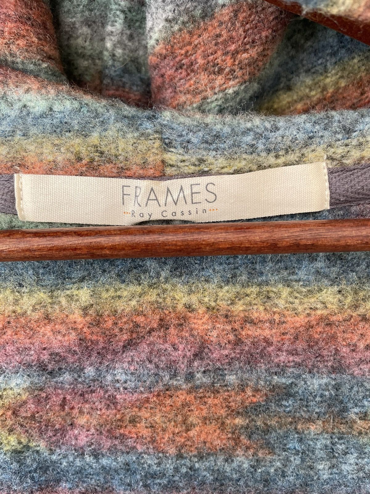 Japanese Brand FRAMES BY RAY CASSINS MULTICOLOUR HOODIE Size US M / EU 48-50 / 2 - 8 Thumbnail