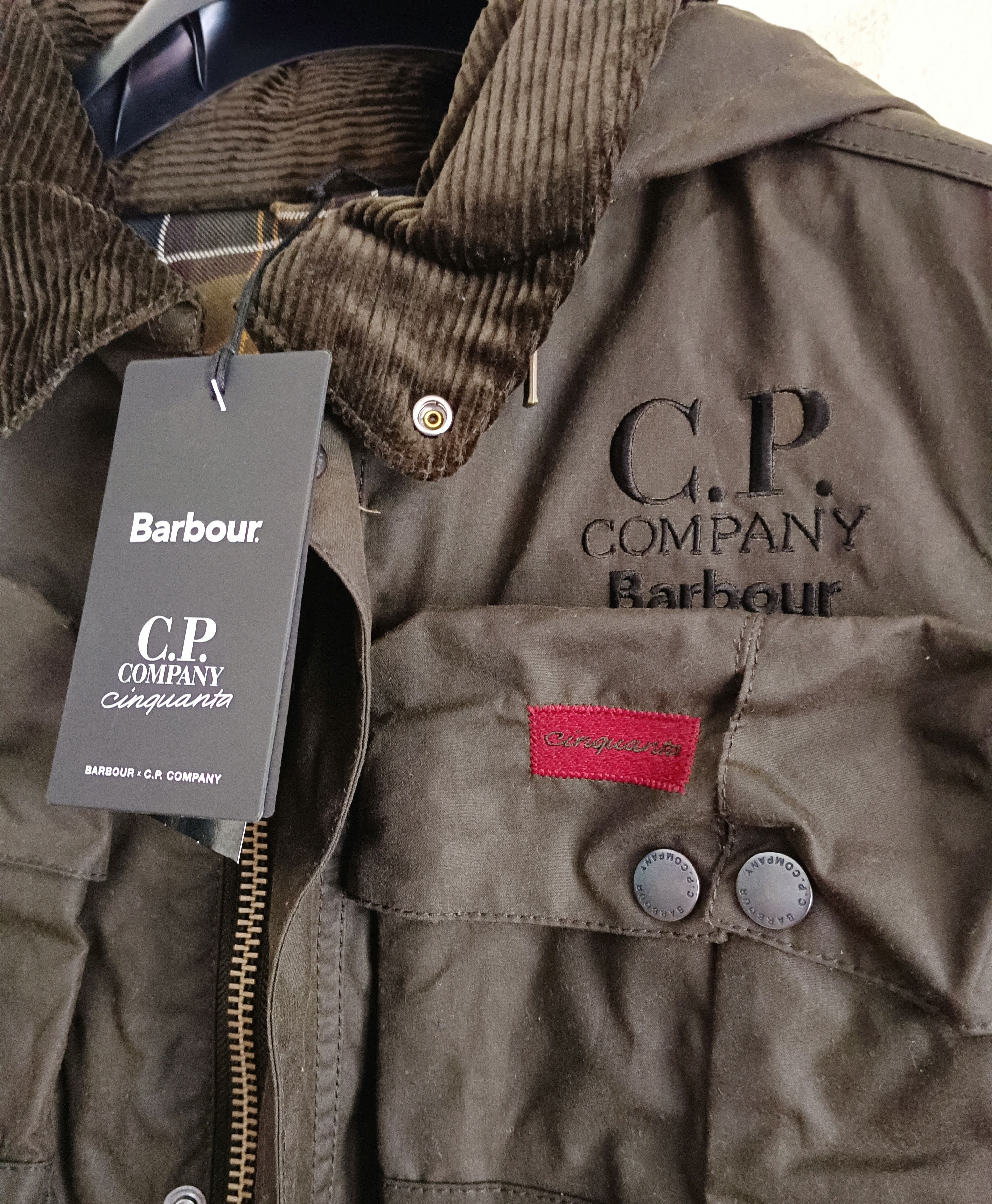 Rare CP Company x Barbour Multi Pocket 500 Mille Waxed Light Jackets