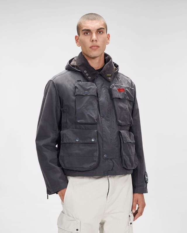 Rare CP Company x Barbour Multi Pocket 500 Mille Waxed Light Jackets