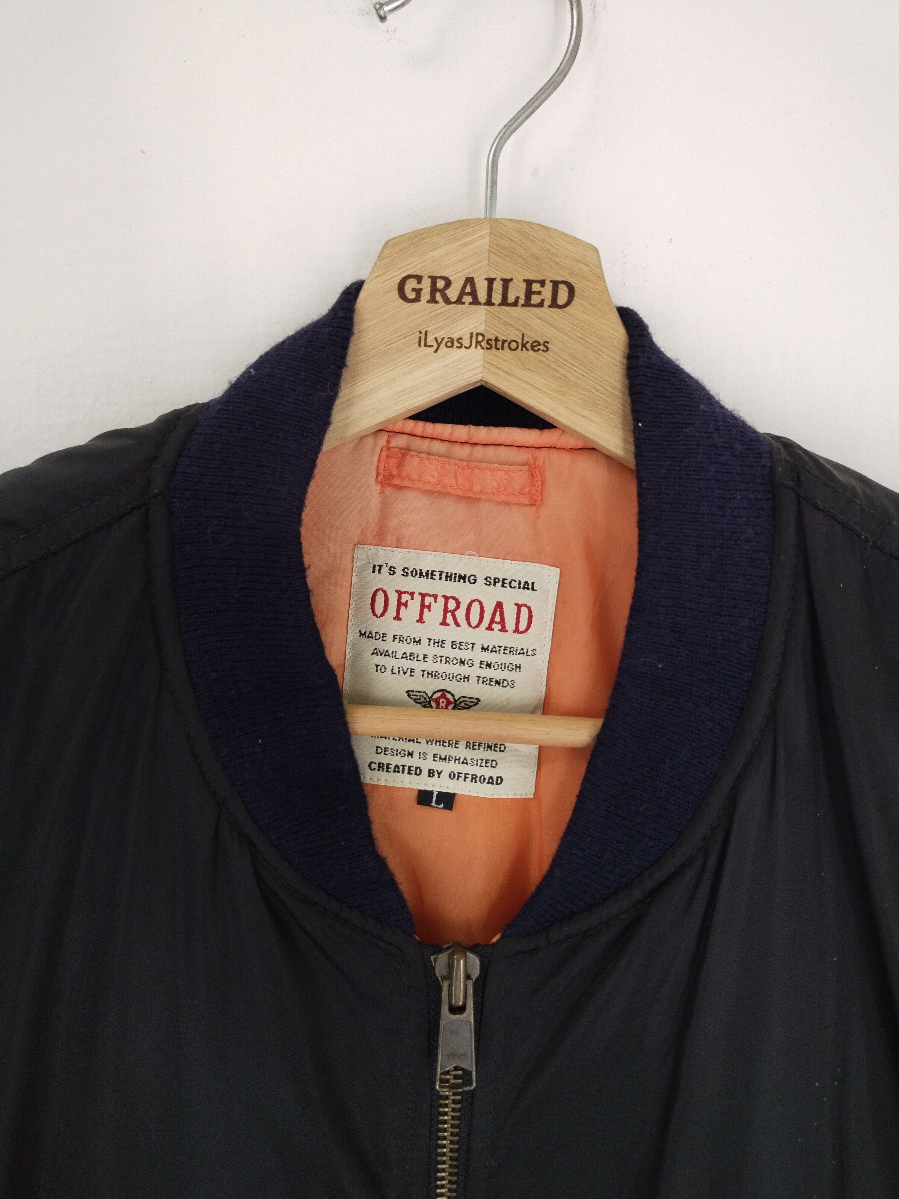 Japanese Brand VINTAGE OFFROAD BOMBER JACKET Size US L / EU 52-54 / 3 - 14 Thumbnail