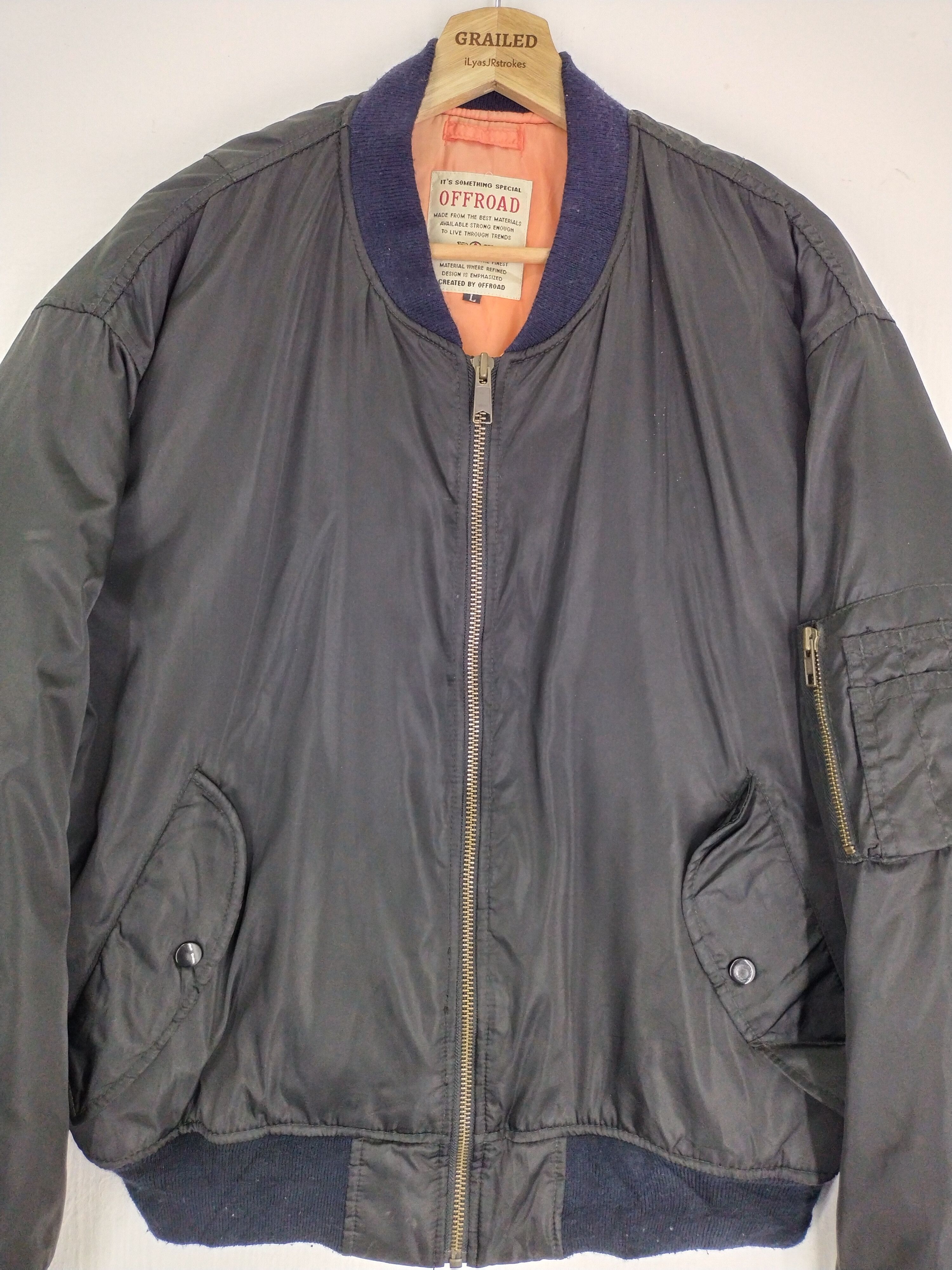 Japanese Brand VINTAGE OFFROAD BOMBER JACKET Size US L / EU 52-54 / 3 - 1 Thumbnail