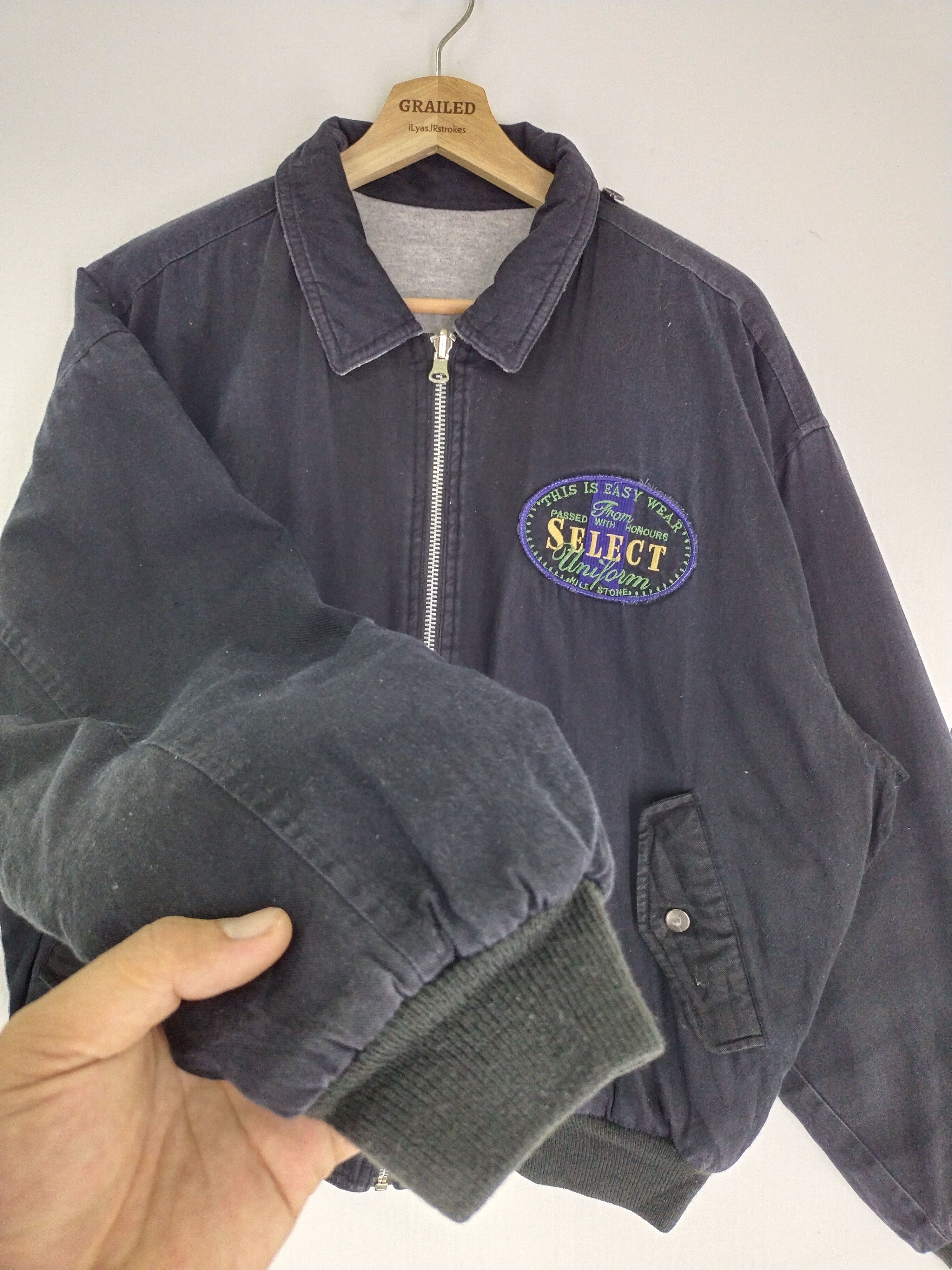 Japanese Brand VINTAGE MILE STOEN REVERSIBLE BOMBER JACKET Size US M / EU 48-50 / 2 - 4 Thumbnail