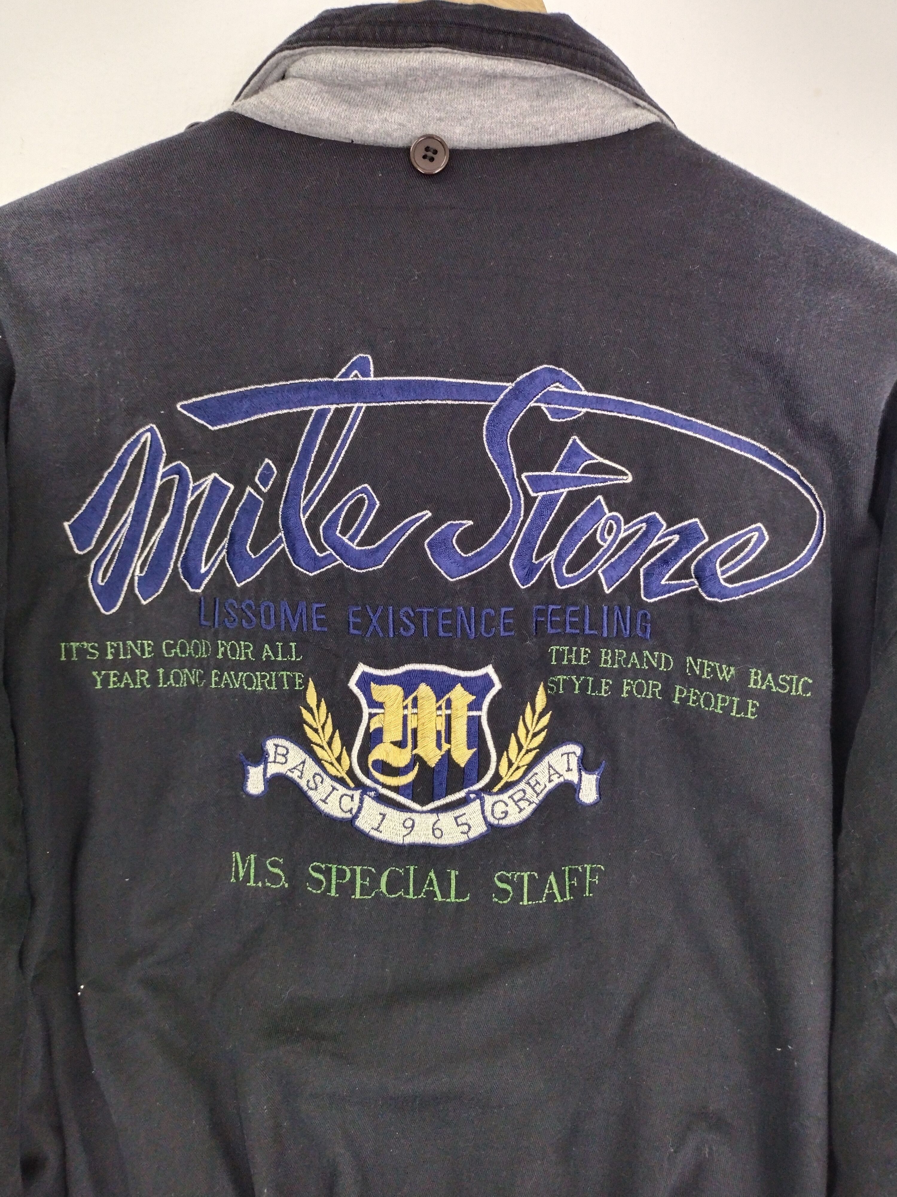 Japanese Brand VINTAGE MILE STOEN REVERSIBLE BOMBER JACKET Size US M / EU 48-50 / 2 - 11 Thumbnail