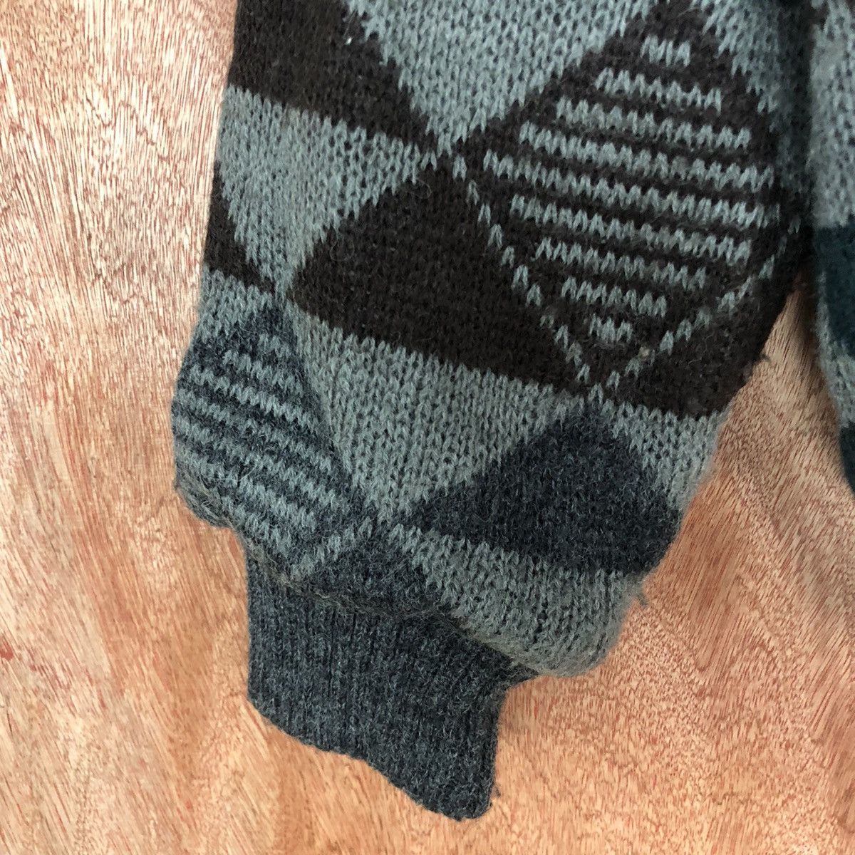 Vintage DLL Bicolman vintage Grey Knit cardigan winter Sweater #1380 Size US L / EU 52-54 / 3 - 6 Thumbnail
