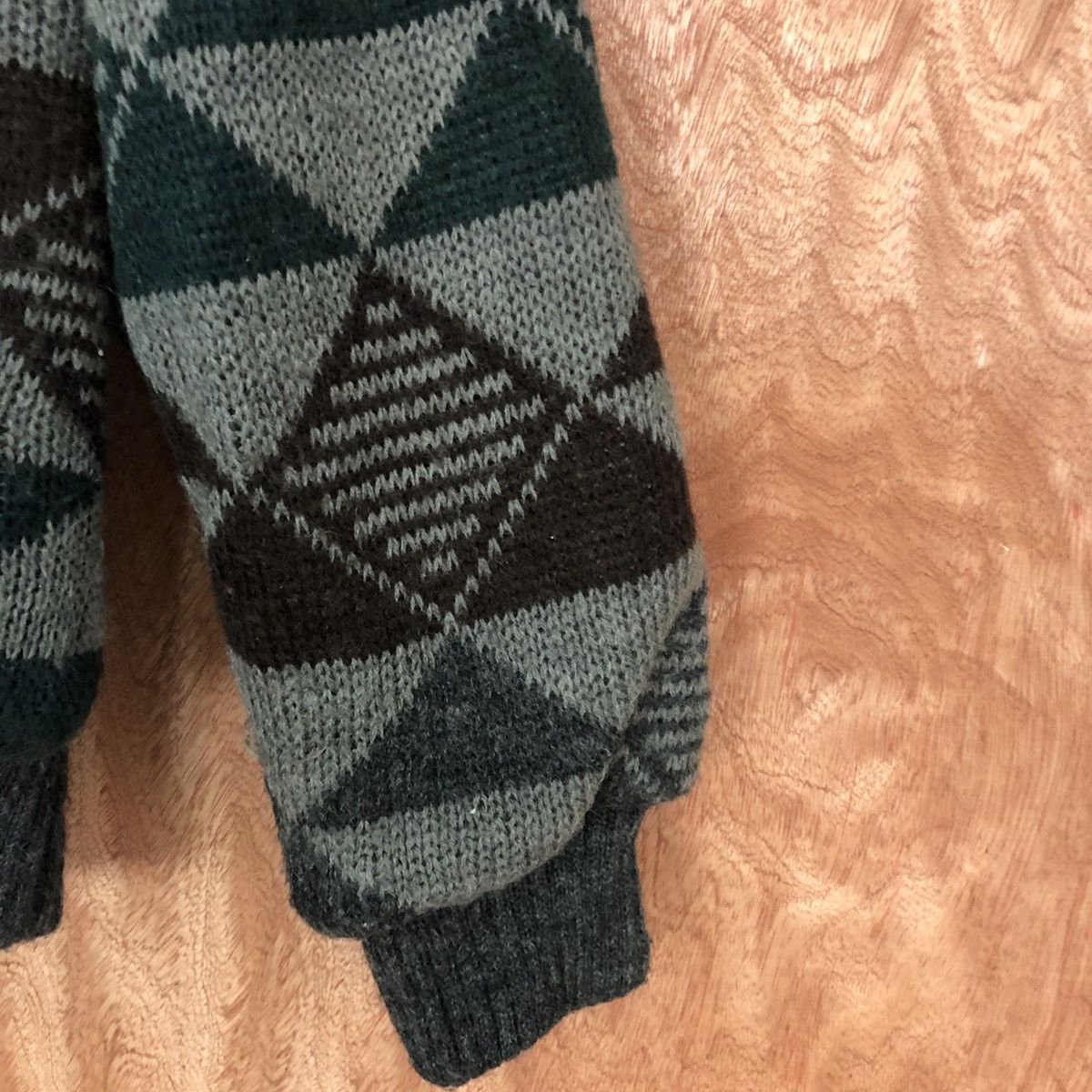 Vintage DLL Bicolman vintage Grey Knit cardigan winter Sweater #1380 Size US L / EU 52-54 / 3 - 4 Thumbnail