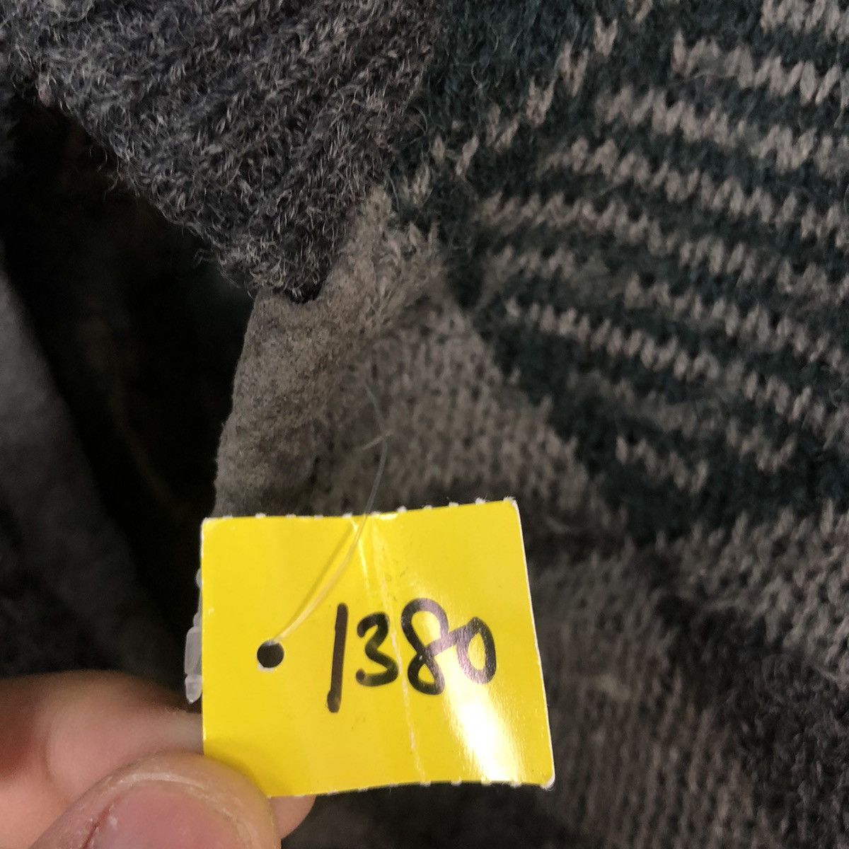 Vintage DLL Bicolman vintage Grey Knit cardigan winter Sweater #1380 Size US L / EU 52-54 / 3 - 10 Thumbnail