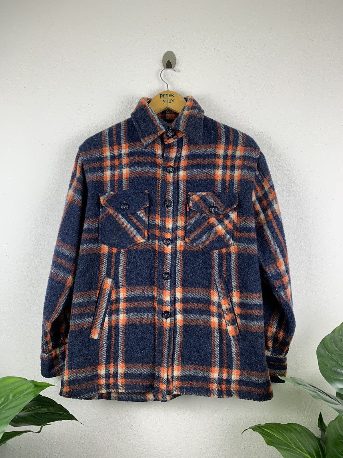 VINTAGE 80’s EDWIN PLAID CHECK JACKET