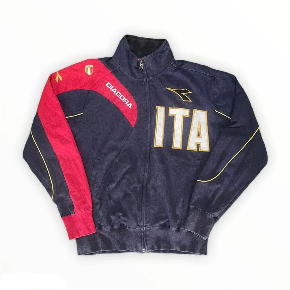 Diadora × Vintage Vintage 00s Diadora Italia Zip Up Jacket Size US M / EU 48-50 / 2 - 1 Thumbnail
