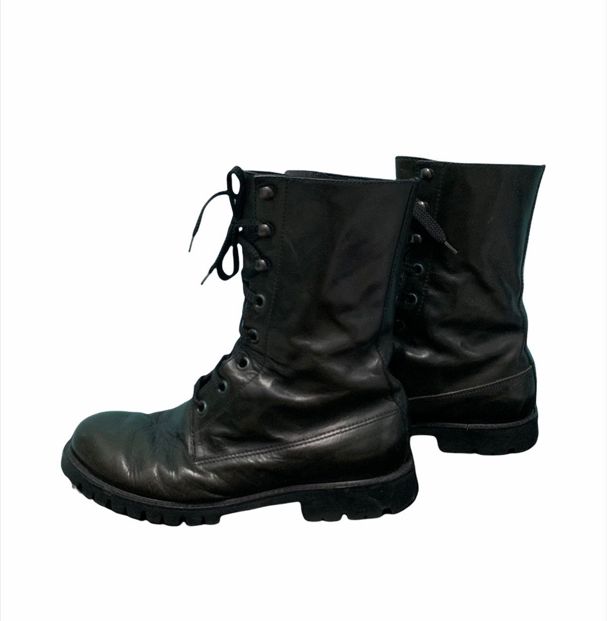 Veronique Branquinho ☃️ Veronique Branquinho Leather Combat Boots Size US 7.5 / EU 40-41 - 1 Thumbnail