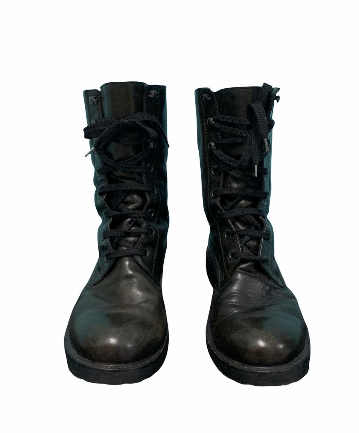 Veronique Branquinho ☃️ Veronique Branquinho Leather Combat Boots Size US 7.5 / EU 40-41 - 3 Thumbnail