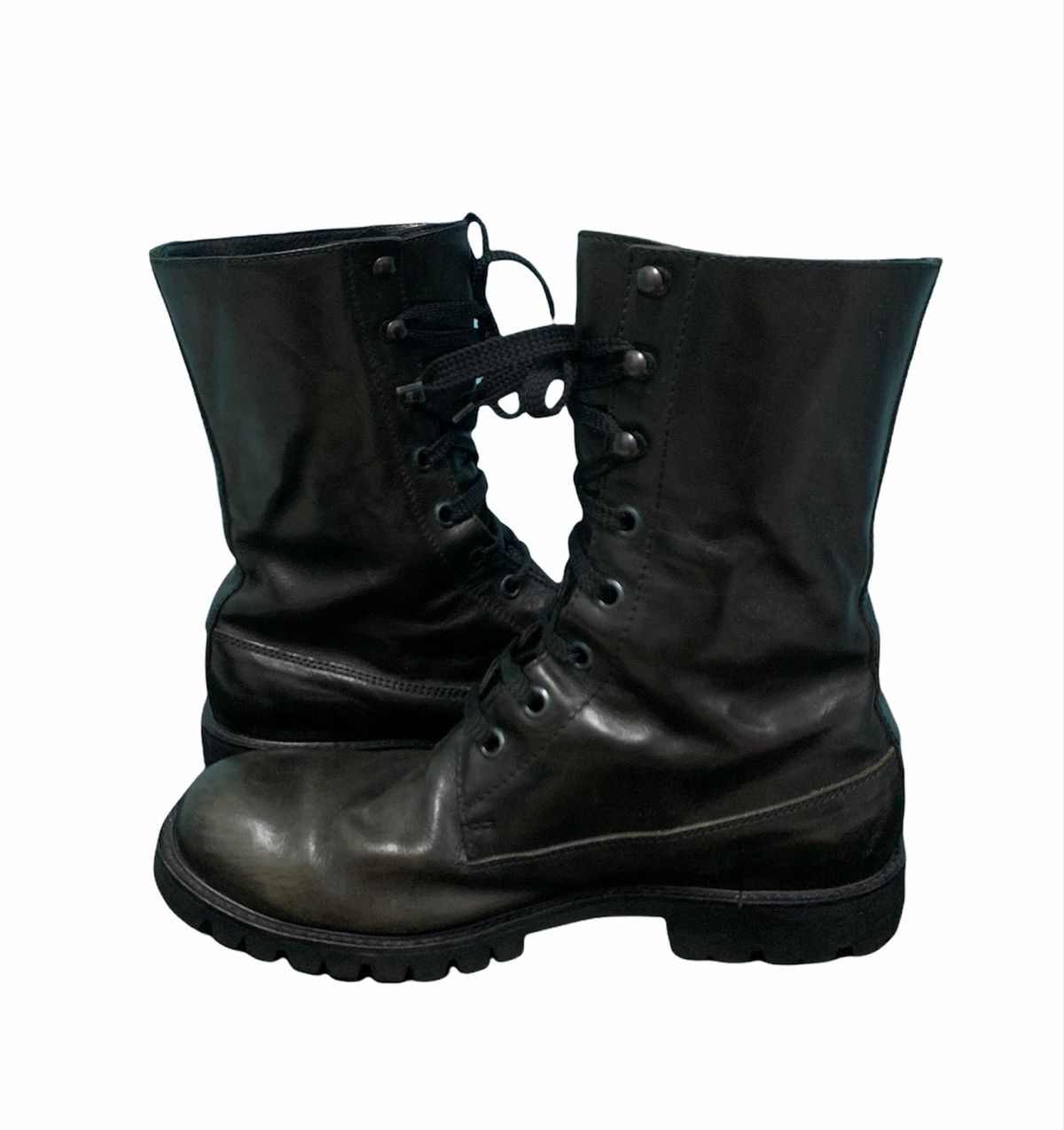 Veronique Branquinho ☃️ Veronique Branquinho Leather Combat Boots Size US 7.5 / EU 40-41 - 4 Thumbnail