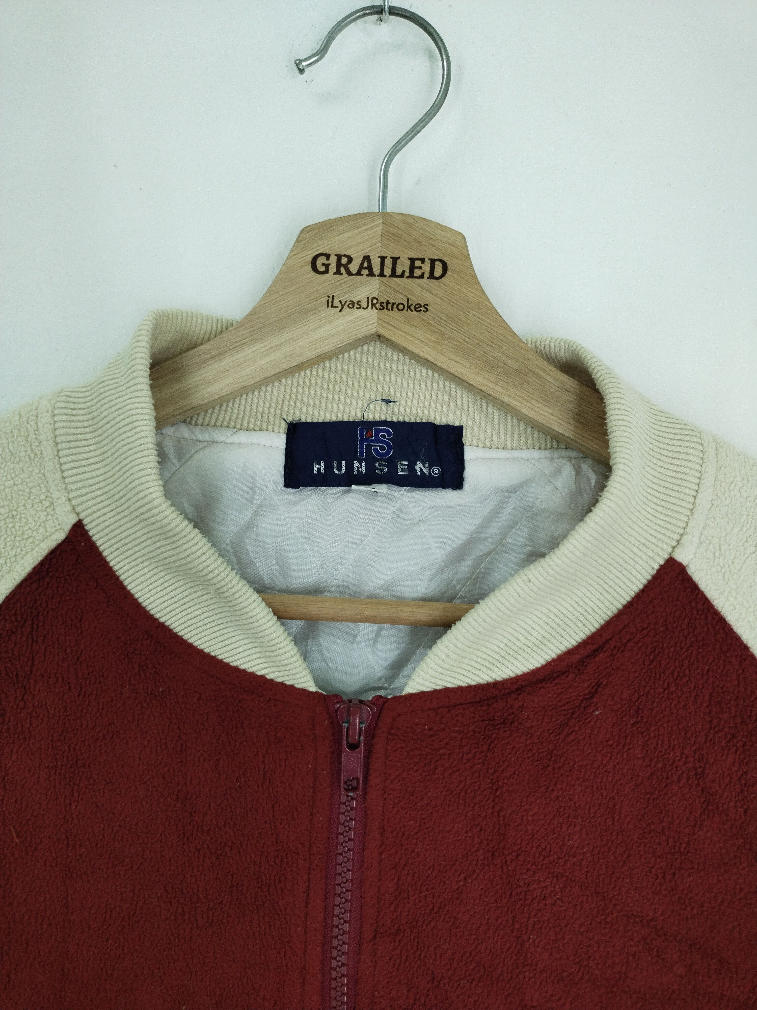 Japanese Brand VINTAGE HUNSEN FLEECE JACKET Size US M / EU 48-50 / 2 - 11 Thumbnail