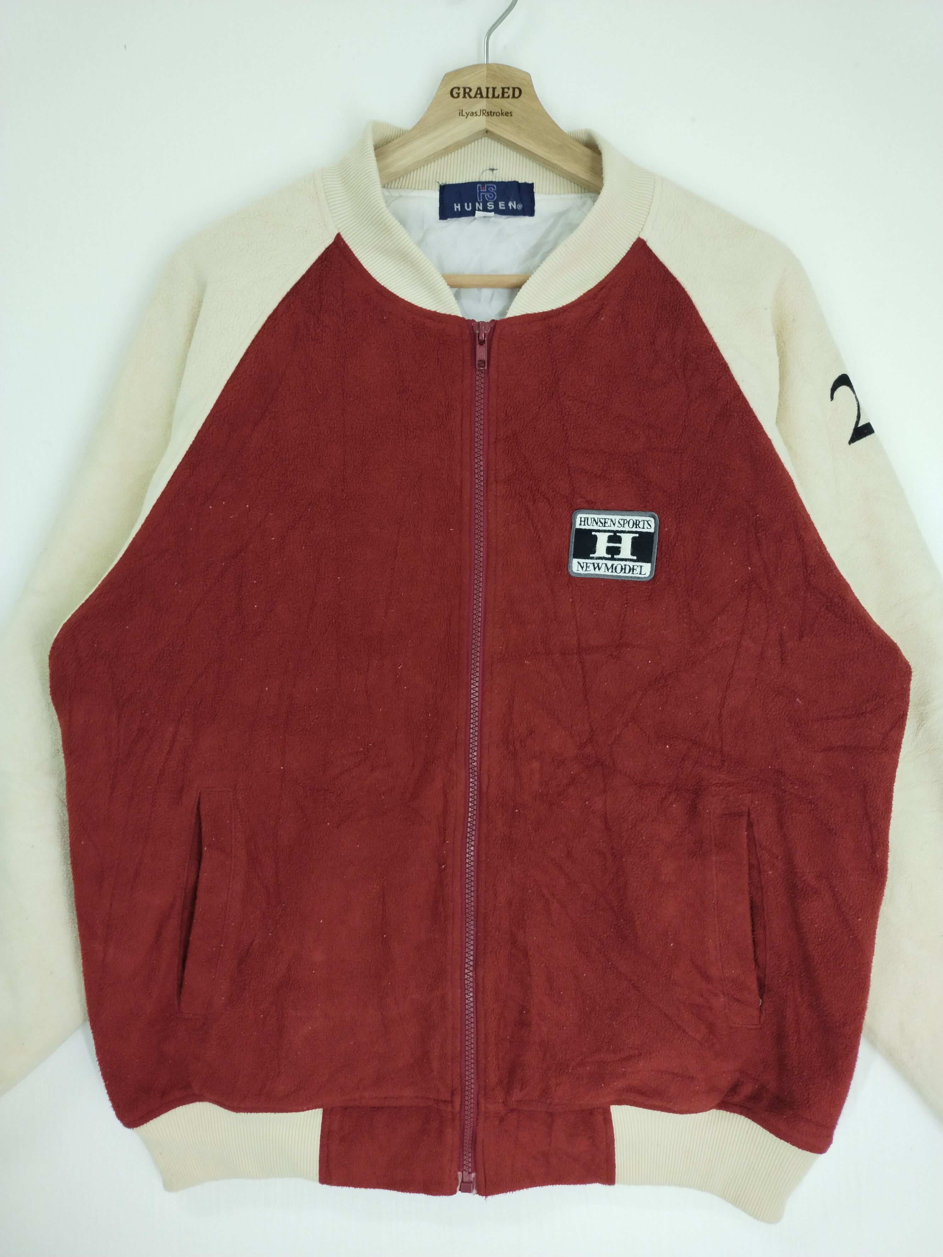 Japanese Brand VINTAGE HUNSEN FLEECE JACKET Size US M / EU 48-50 / 2 - 1 Thumbnail