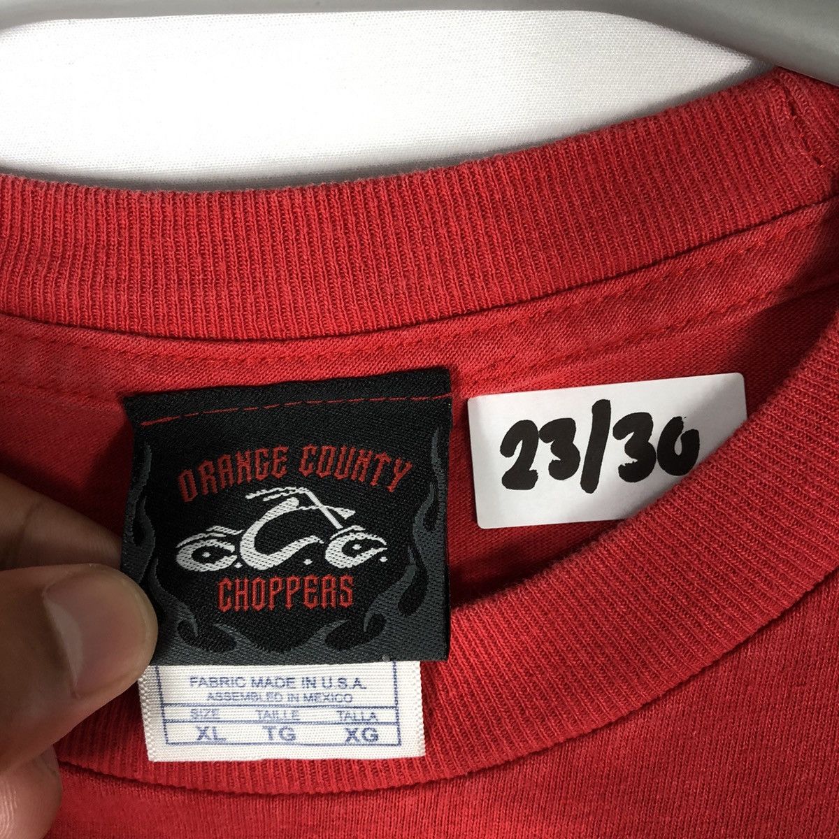 Vintage × West Coast Choppers Vintage 90s American Orange Country Choppers Big Image Tee Size US XL / EU 56 / 4 - 11 Thumbnail