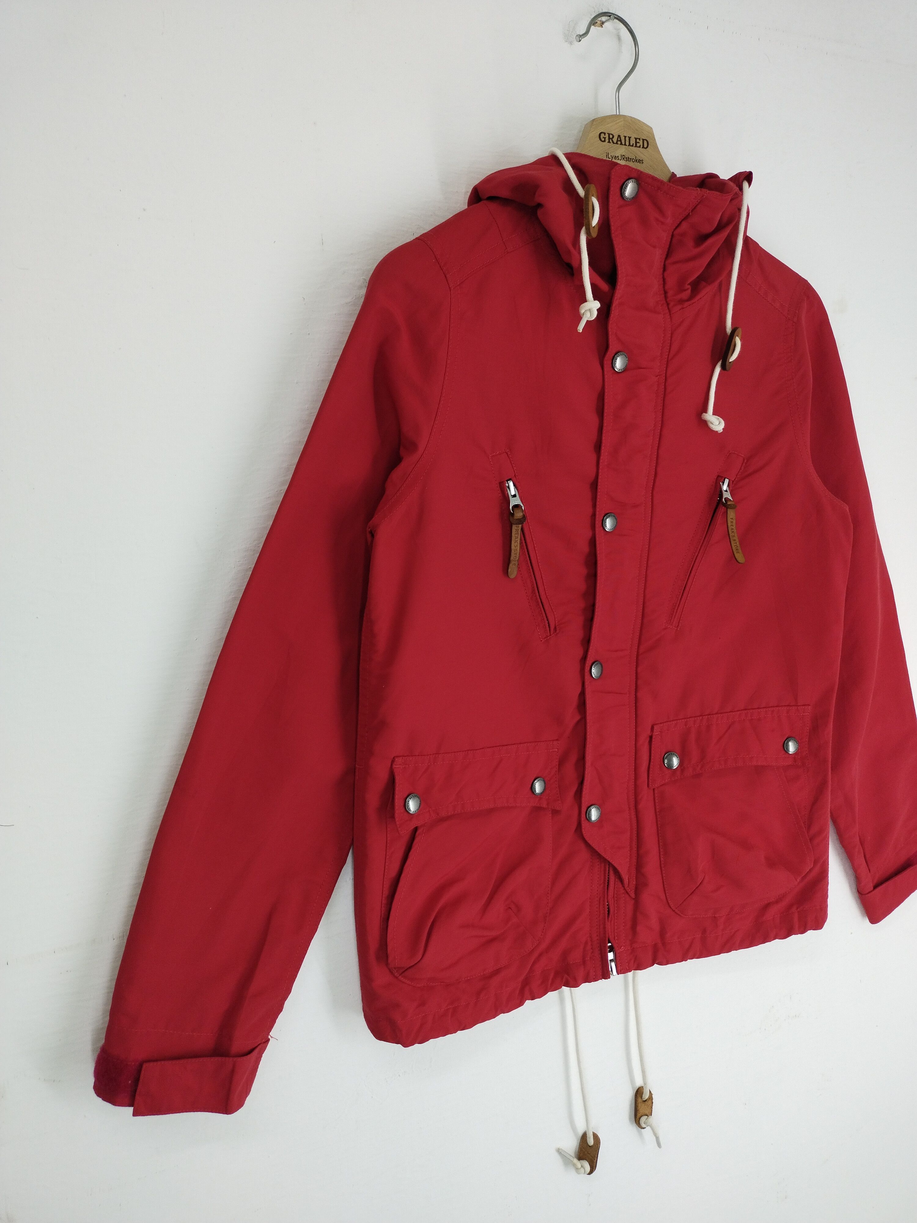 Edition Japan × Japanese Brand × Vintage Vintage 90s Freak's Store Parka Red Jacket Size US S / EU 44-46 / 1 - 3 Thumbnail