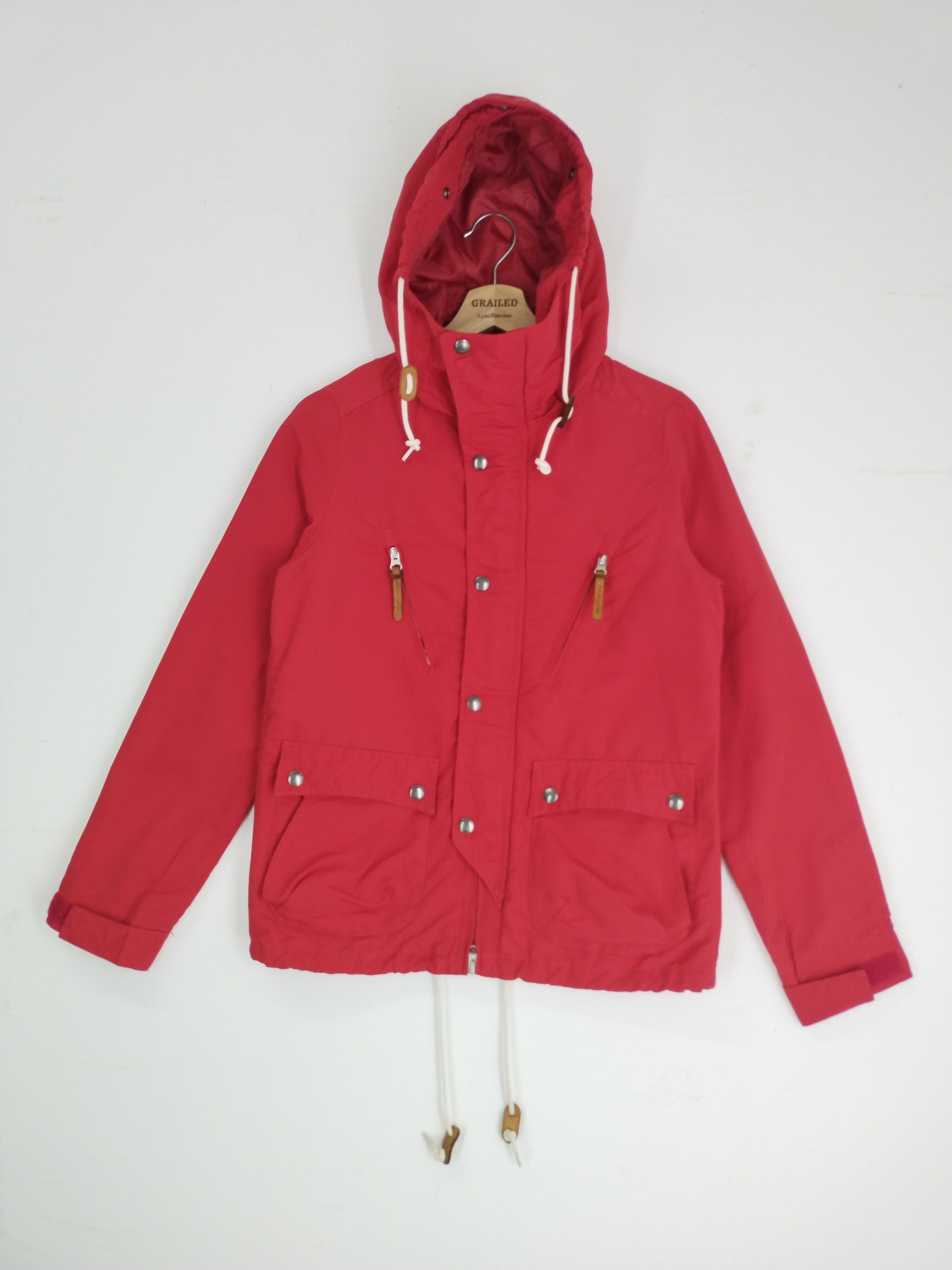Edition Japan × Japanese Brand × Vintage Vintage 90s Freak's Store Parka Red Jacket Size US S / EU 44-46 / 1 - 1 Thumbnail