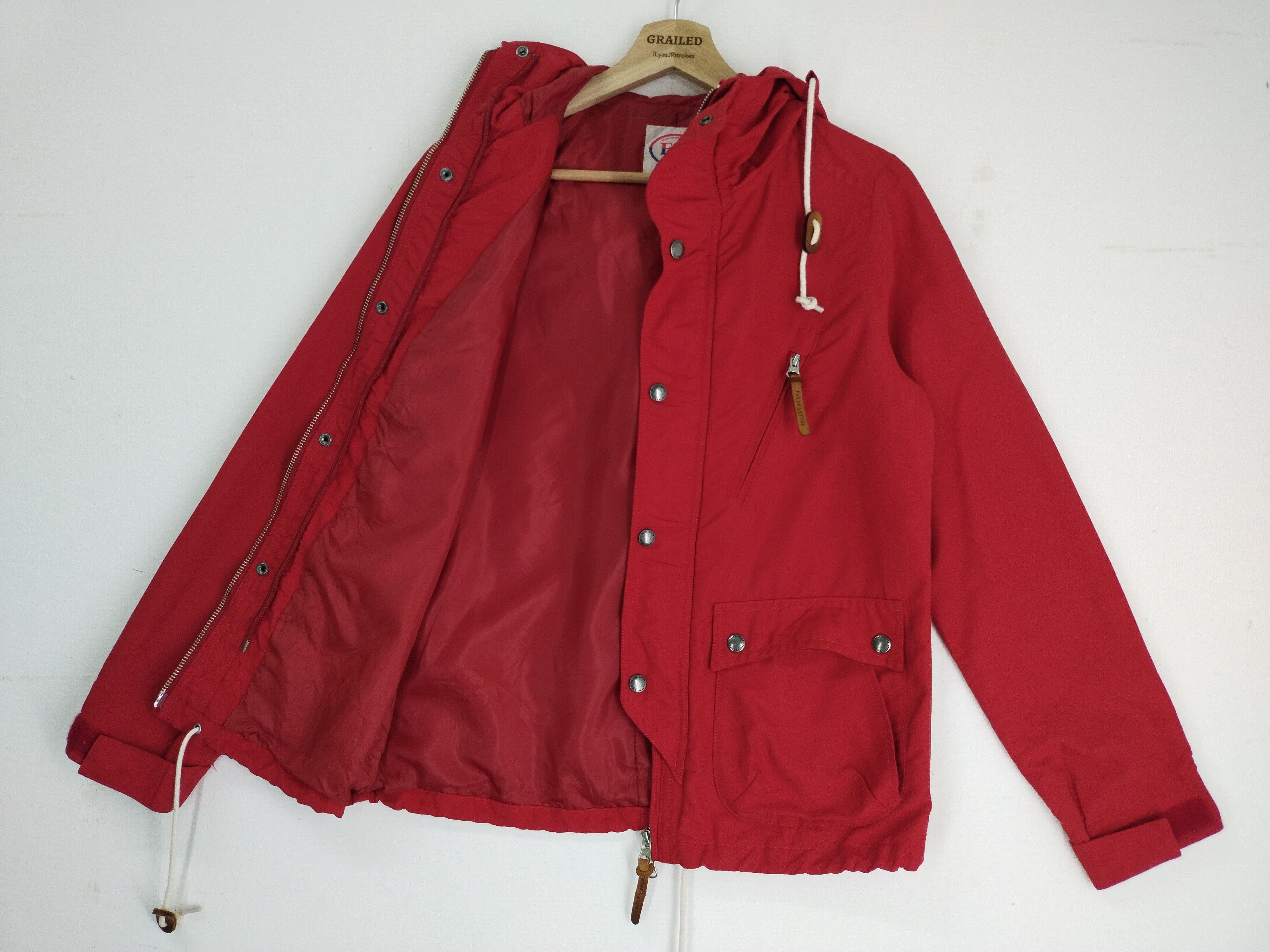 Edition Japan × Japanese Brand × Vintage Vintage 90s Freak's Store Parka Red Jacket Size US S / EU 44-46 / 1 - 9 Thumbnail