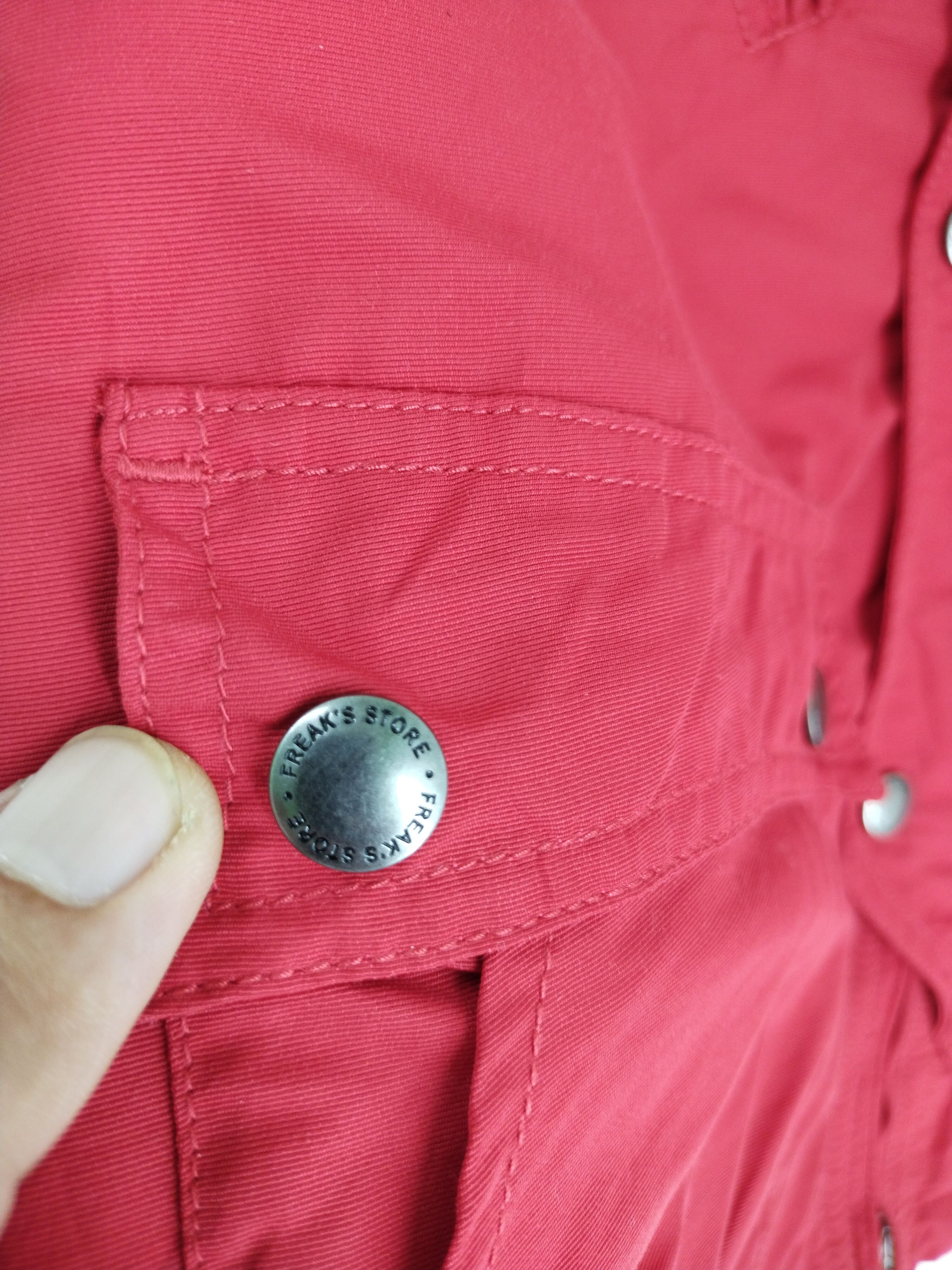 Edition Japan × Japanese Brand × Vintage Vintage 90s Freak's Store Parka Red Jacket Size US S / EU 44-46 / 1 - 7 Thumbnail