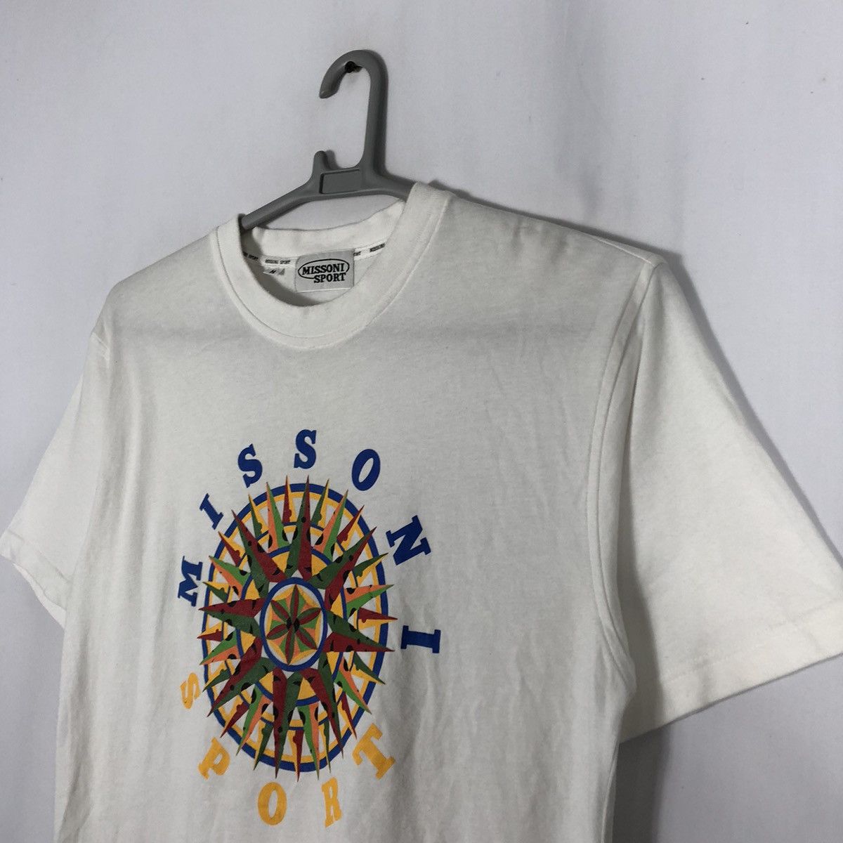 Missoni × Vintage Rare Vintage 90s Missoni Sports Big Logo Italian Tee Size US M / EU 48-50 / 2 - 6 Thumbnail