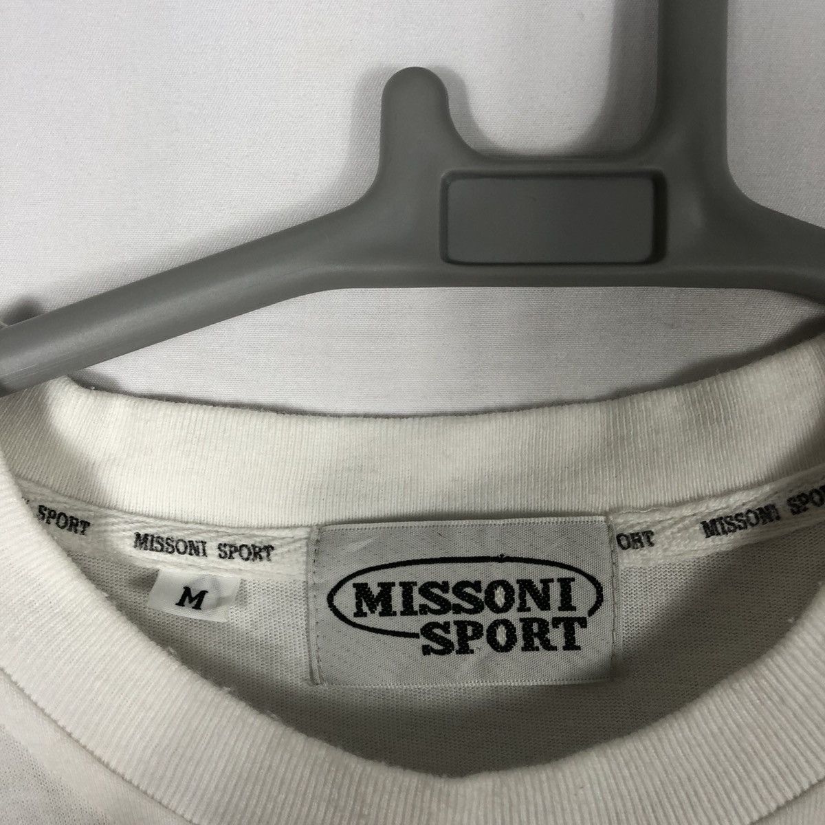 Missoni × Vintage Rare Vintage 90s Missoni Sports Big Logo Italian Tee Size US M / EU 48-50 / 2 - 16 Thumbnail