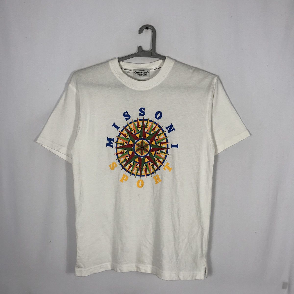 Missoni × Vintage Rare Vintage 90s Missoni Sports Big Logo Italian Tee Size US M / EU 48-50 / 2 - 1 Thumbnail